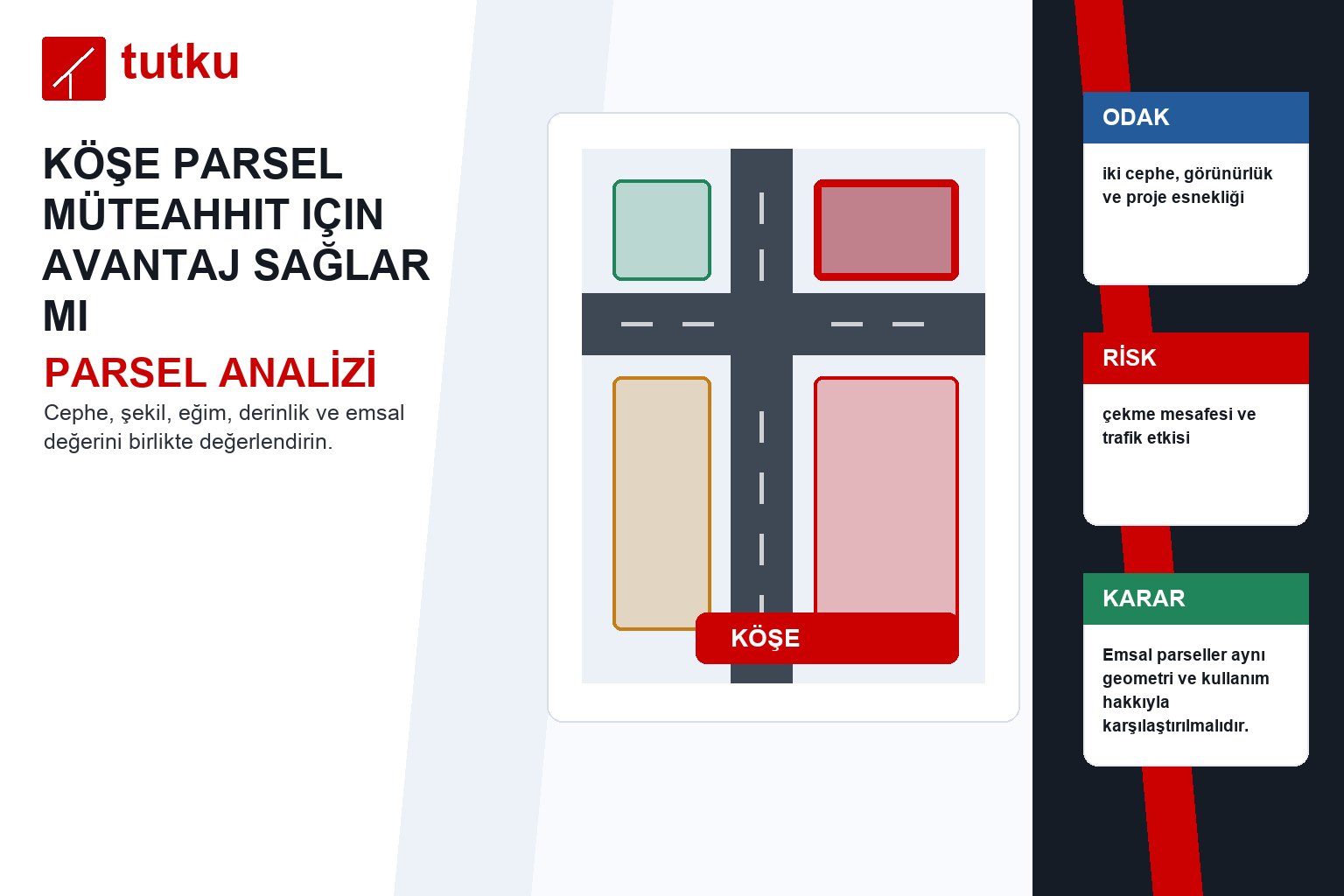 Köşe parsel müteahhit için avantaj sağlar mı?