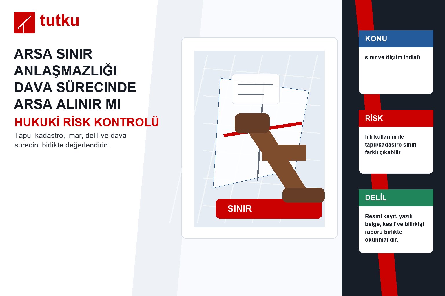 Arsa sınır anlaşmazlığı dava sürecinde arsa alınır mı?