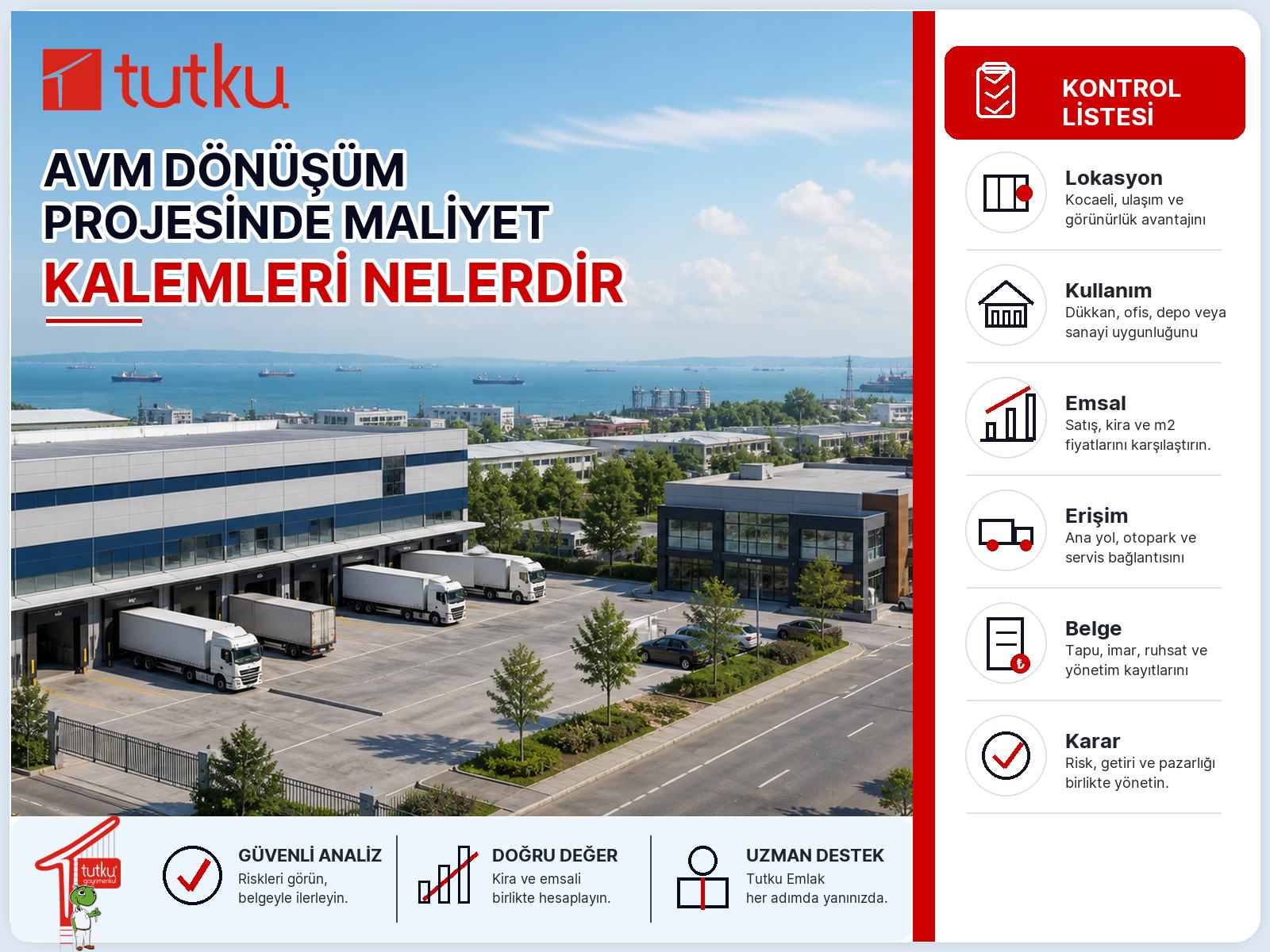 AVM dönüşüm projesinde maliyet kalemleri nelerdir?