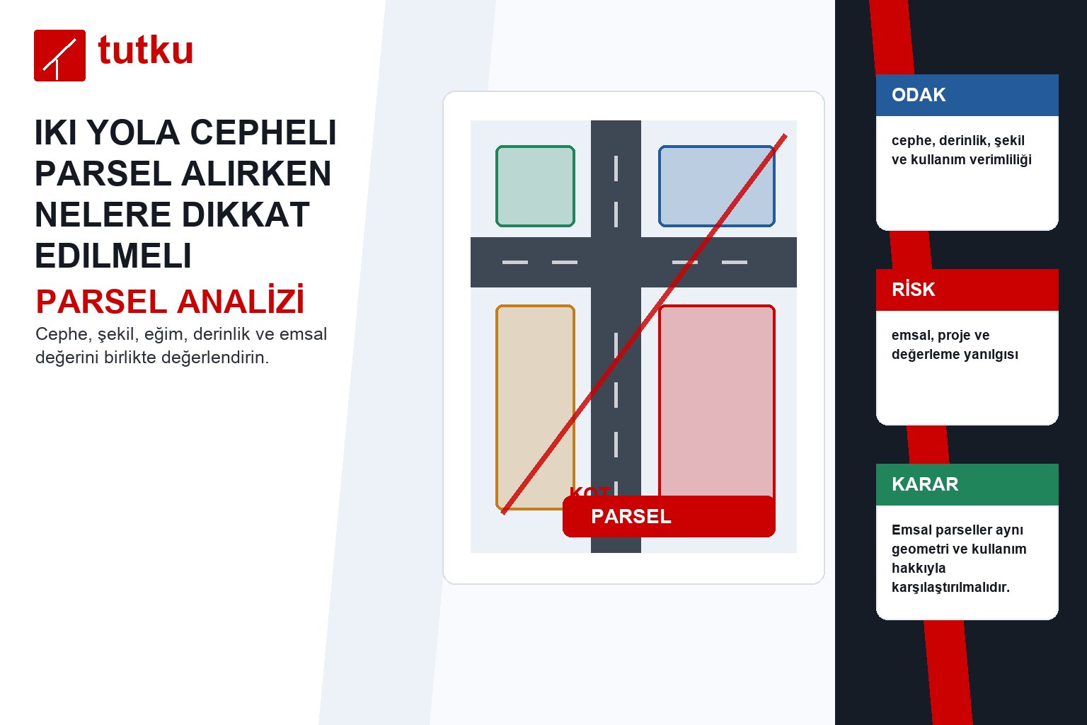 Iki yola cepheli parsel alırken nelere dikkat edilmeli?