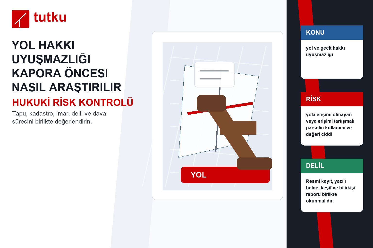 Yol hakkı uyuşmazlığı kapora öncesi nasıl araştırılır?