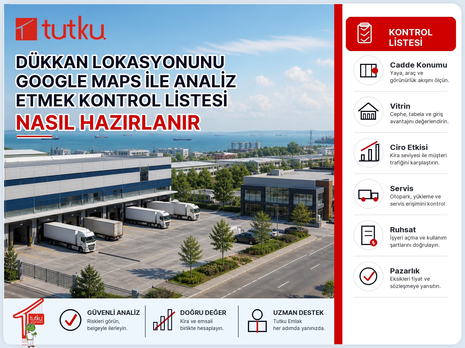 Dükkan lokasyonunu Google Maps ile analiz etmek kontrol listesi nasıl hazırlanır?