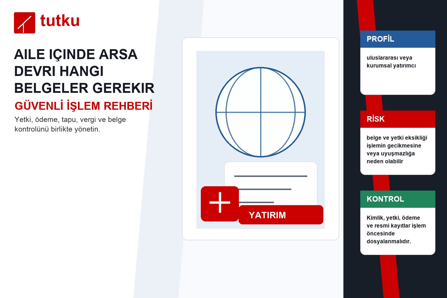 Aile içinde arsa devri hangi belgeler gerekir?