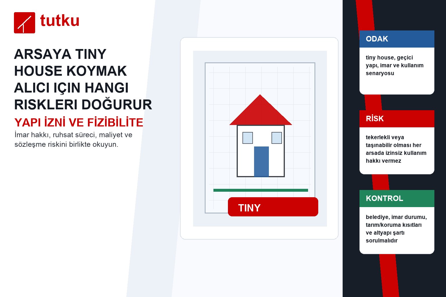 Arsaya tiny house koymak alıcı için hangi riskleri doğurur?
