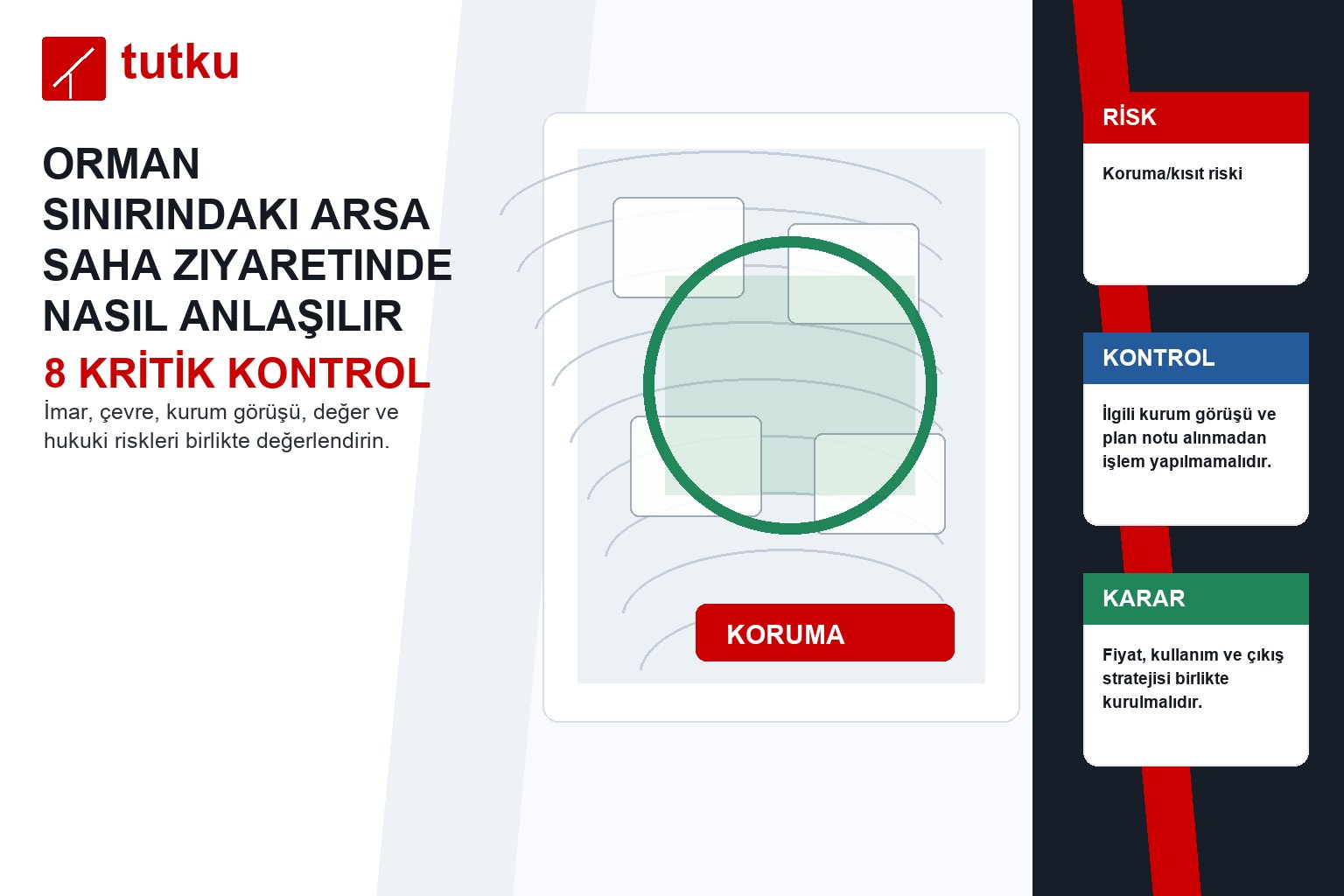 Orman sınırındaki arsa saha ziyaretinde nasıl anlaşılır?