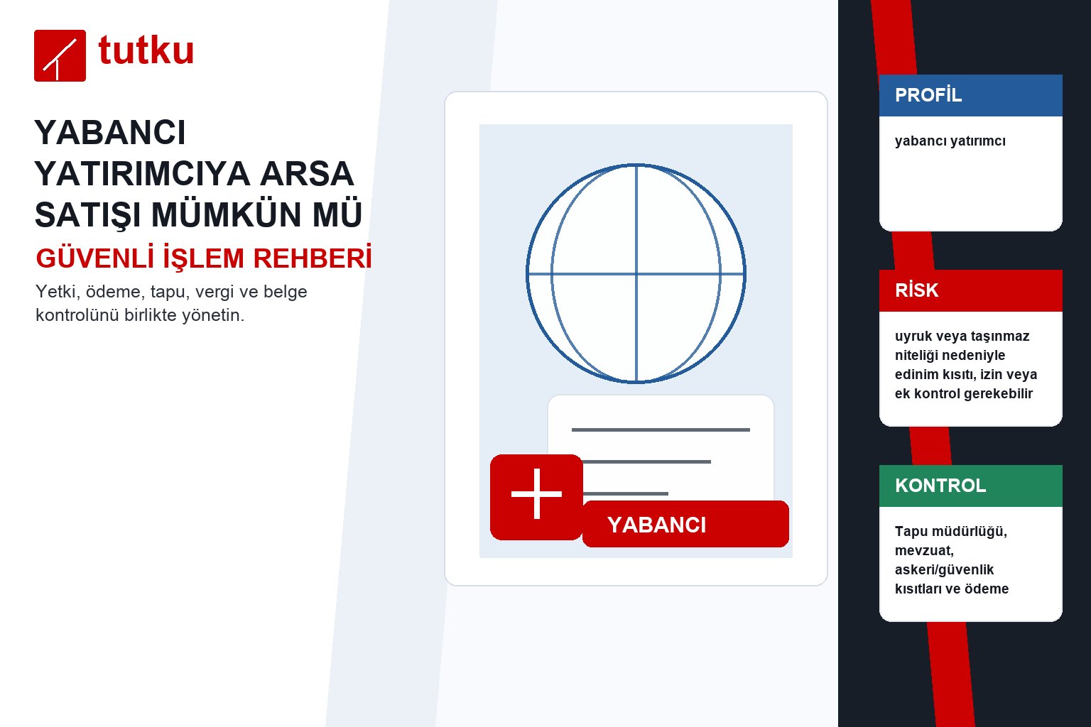 Yabancı yatırımcıya arsa satışı mümkün mü?