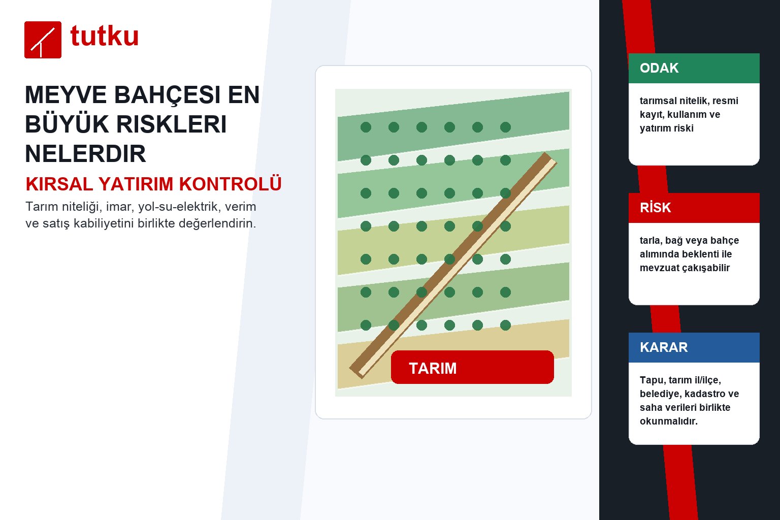 Meyve bahçesi en büyük riskleri nelerdir?
