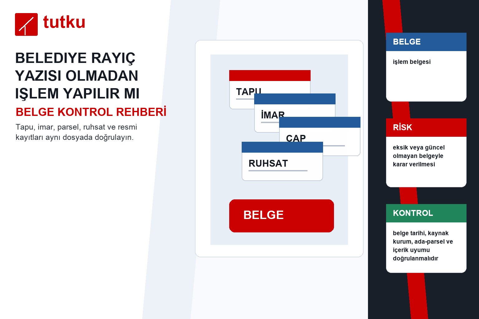 Belediye rayiç yazısı olmadan işlem yapılır mı?