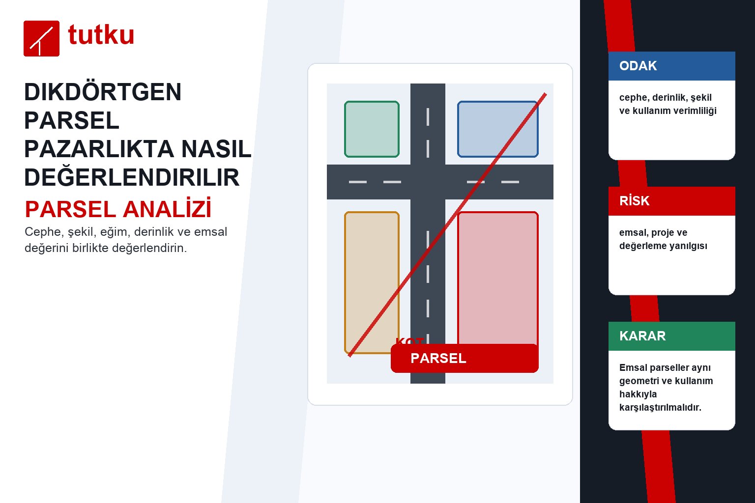 Dikdörtgen parsel pazarlıkta nasıl değerlendirilir?