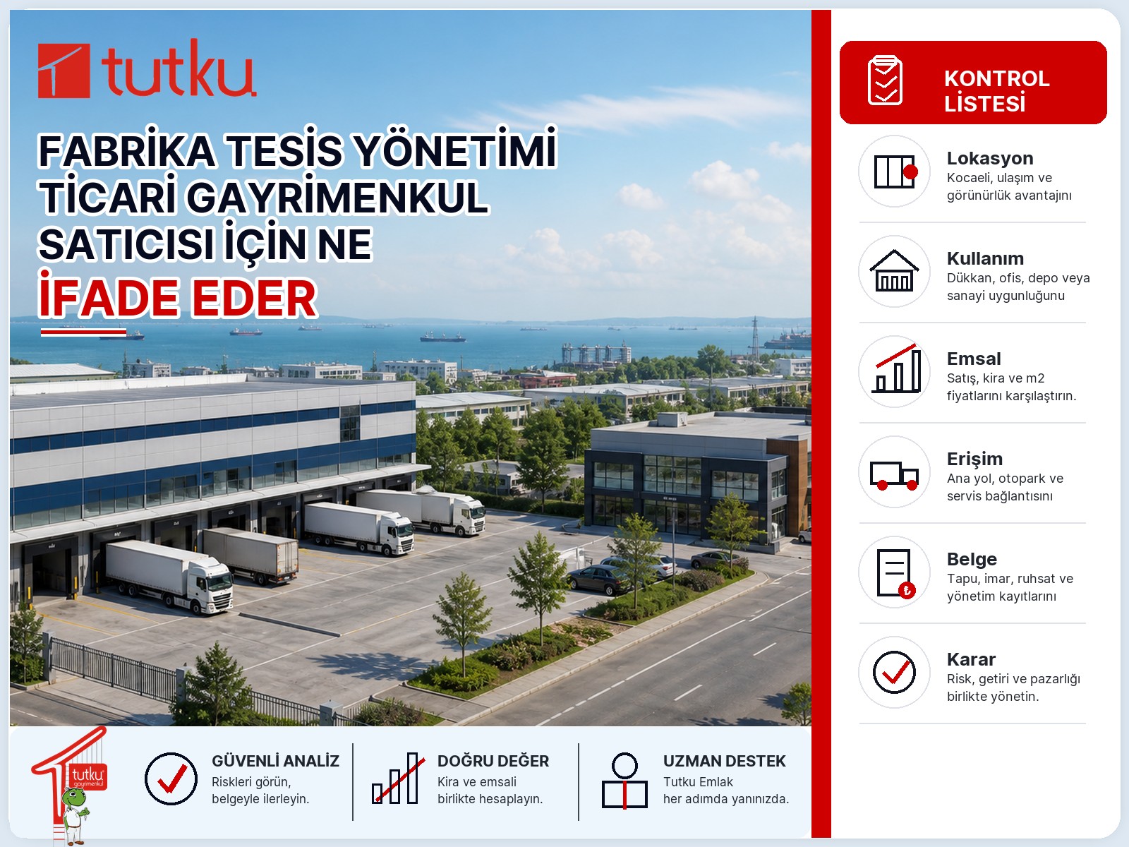 Fabrika tesis yönetimi ticari gayrimenkul satıcısı için ne ifade eder?