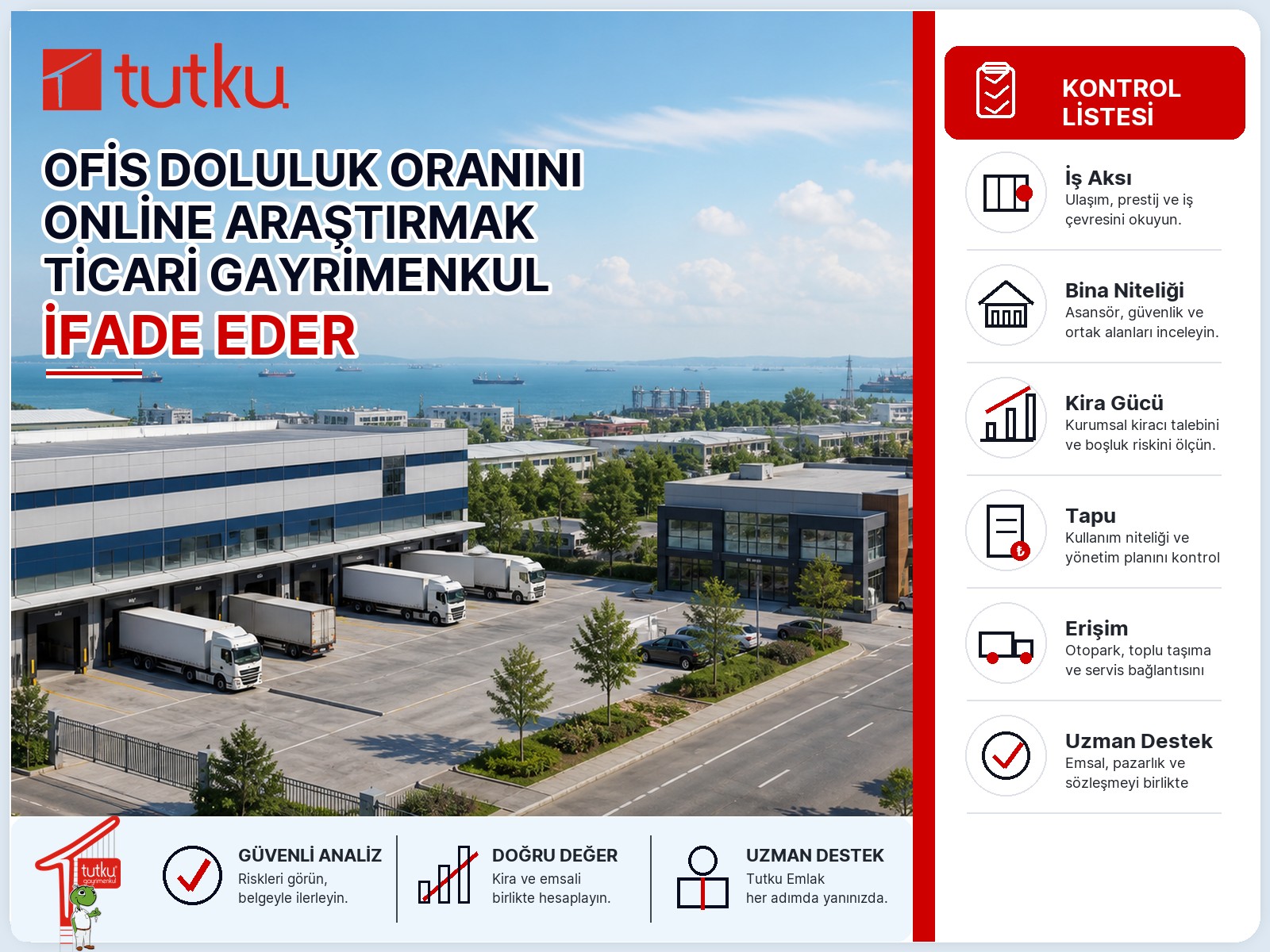 Ofis doluluk oranını online araştırmak ticari gayrimenkul satıcısı için ne ifade eder?