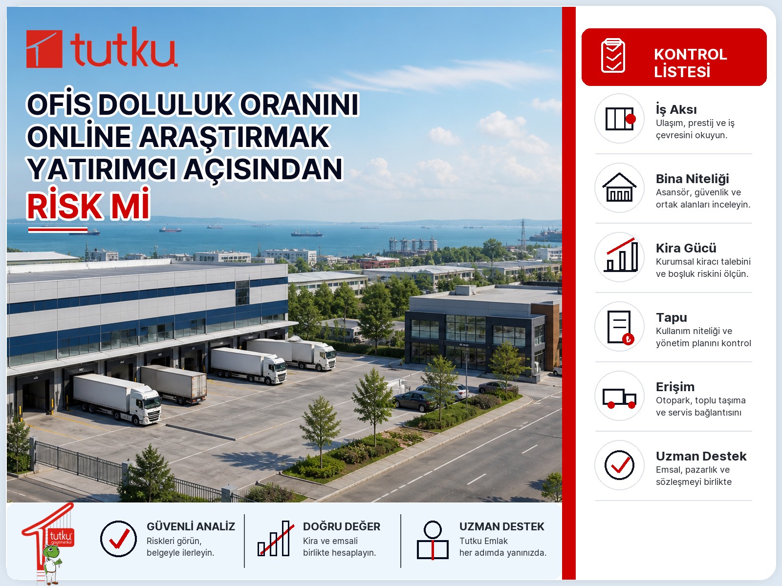 Ofis doluluk oranını online araştırmak yatırımcı açısından fırsat mı risk mi?