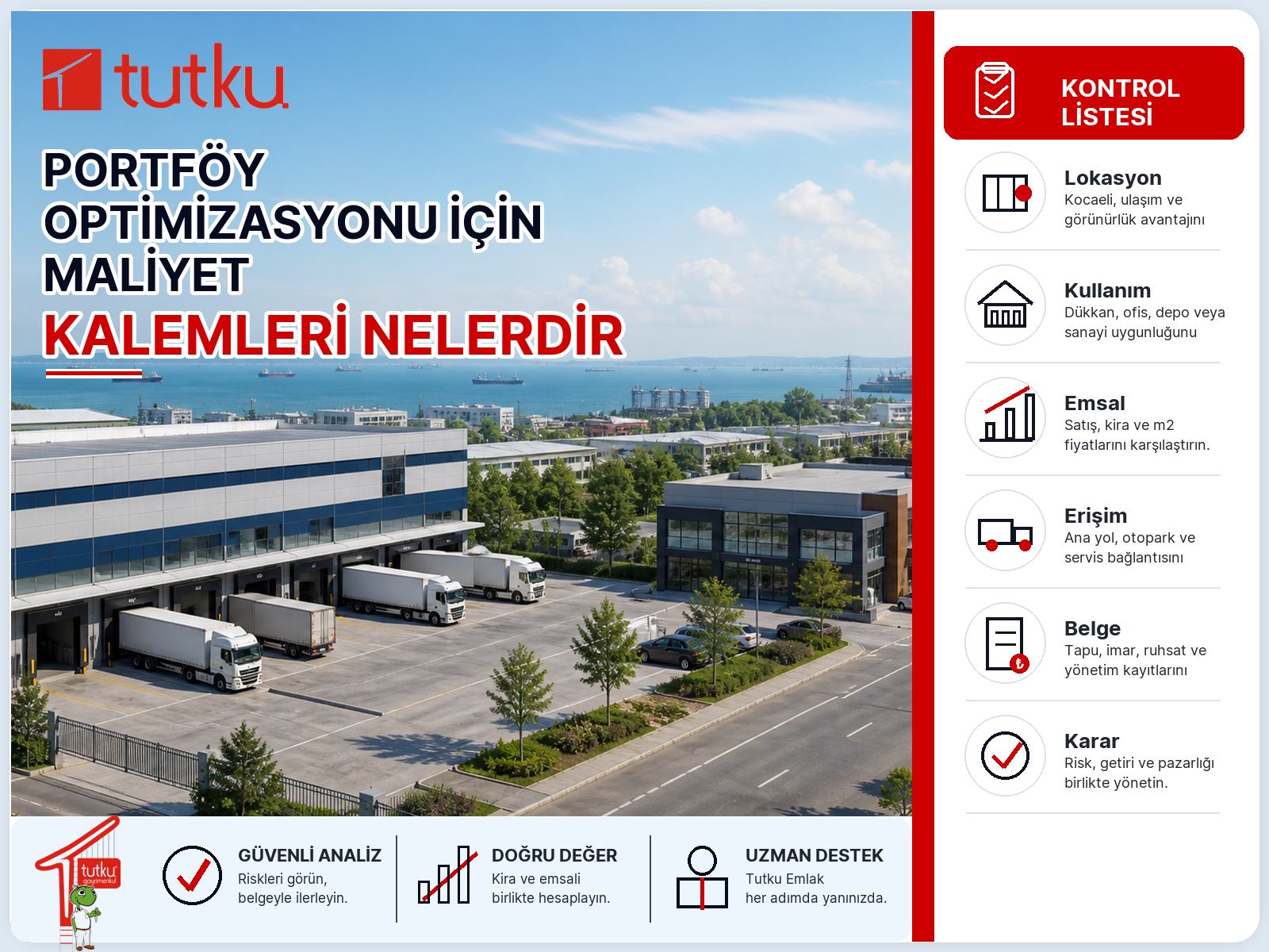 Portföy optimizasyonu için maliyet kalemleri nelerdir?