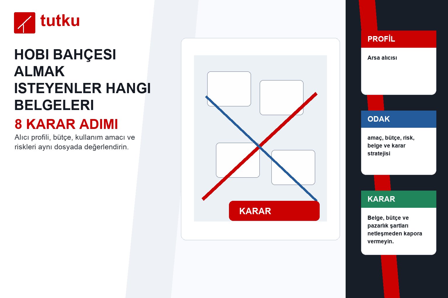 Hobi bahçesi almak isteyenler hangi belgeleri mutlaka istemeli?