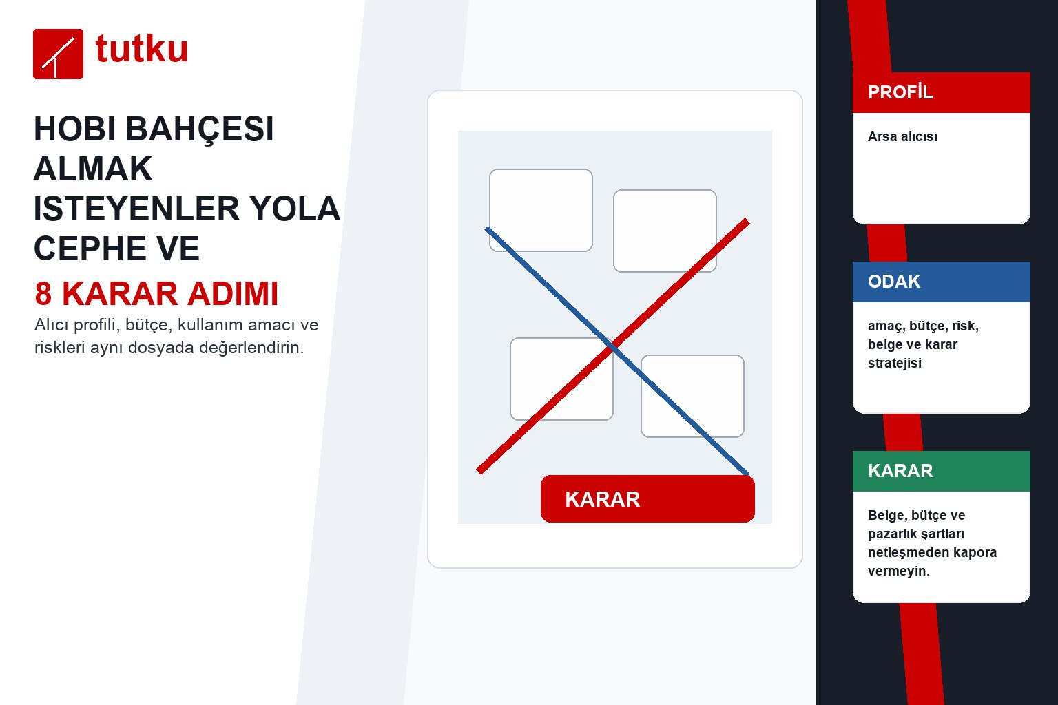 Hobi bahçesi almak isteyenler yola cephe ve altyapıyı nasıl okumalı?
