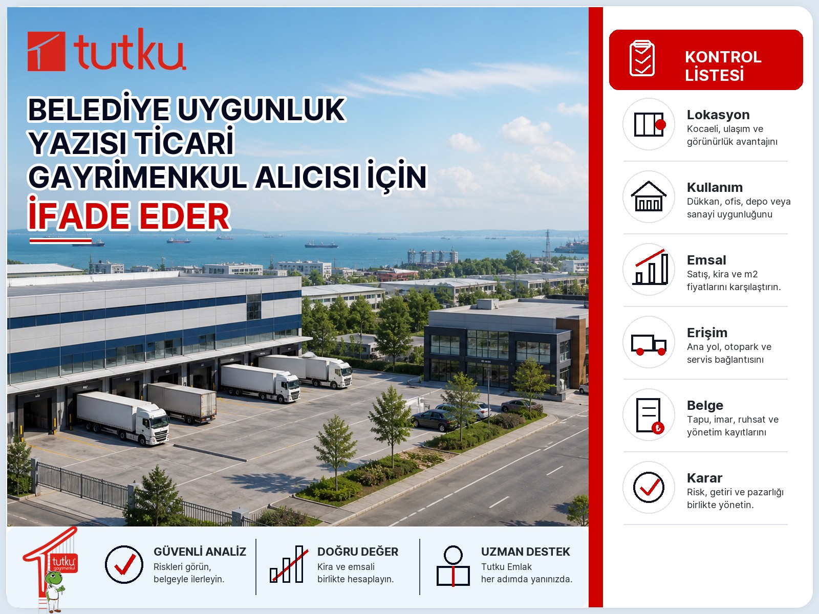 Belediye uygunluk yazısı ticari gayrimenkul alıcısı için ne ifade eder?
