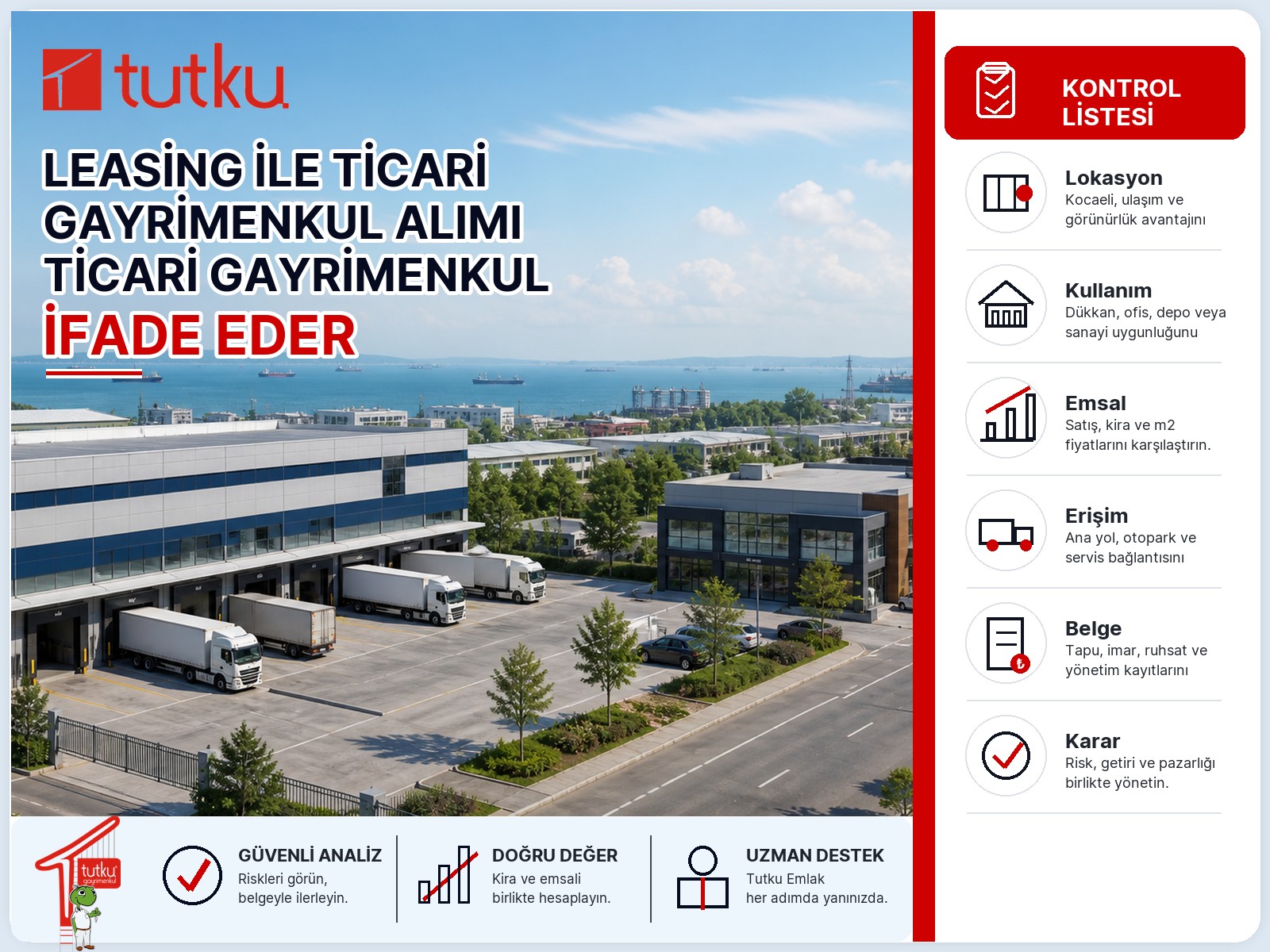 Leasing ile ticari gayrimenkul alımı ticari gayrimenkul alıcısı için ne ifade eder?
