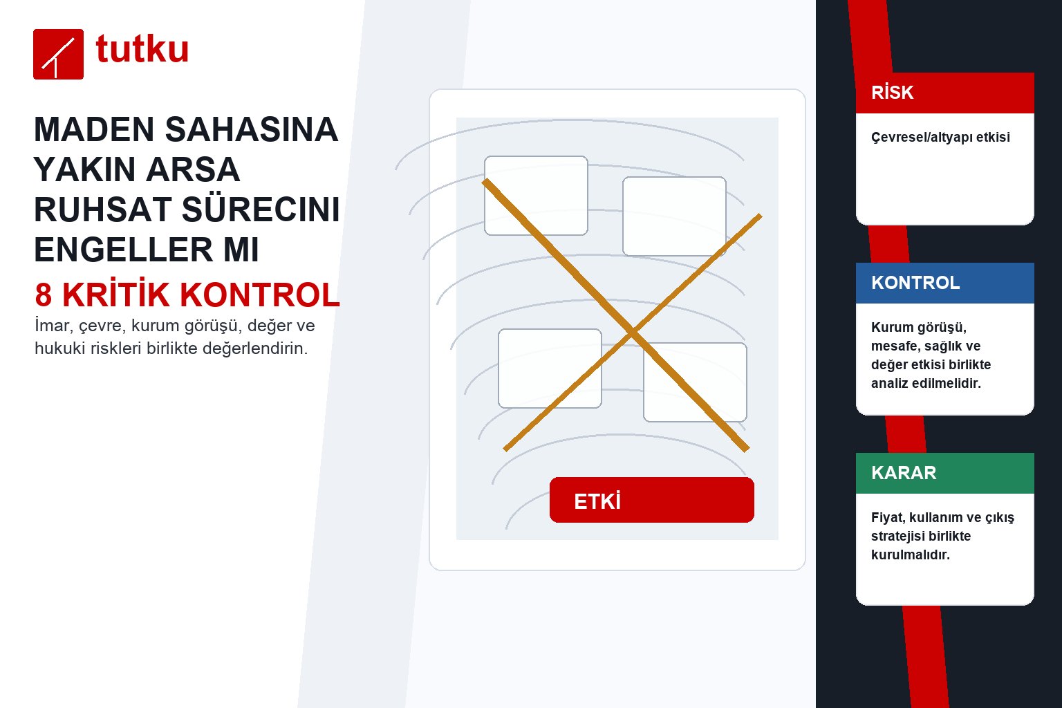 Maden sahasına yakın arsa ruhsat sürecini engeller mi?