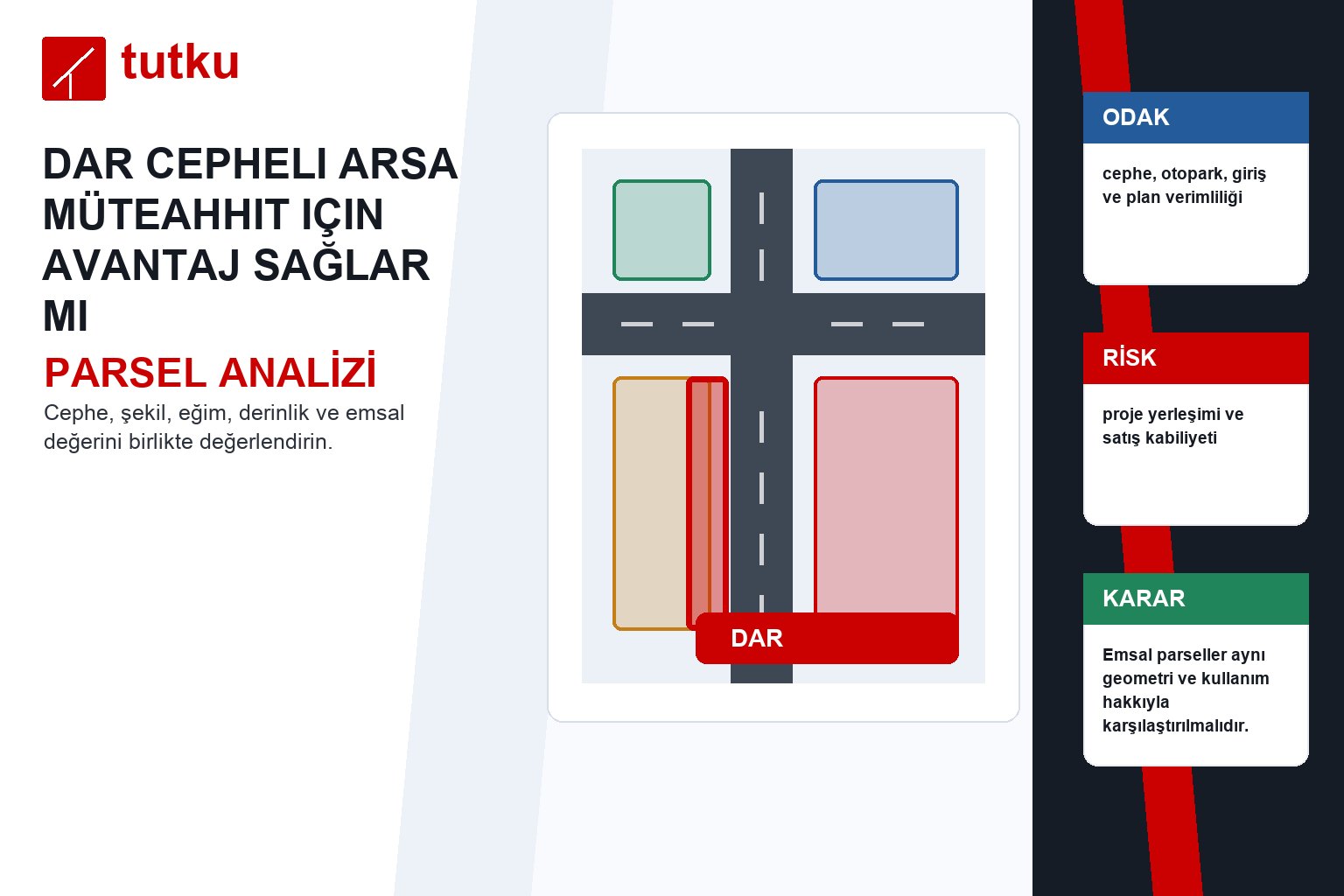 Dar cepheli arsa müteahhit için avantaj sağlar mı?