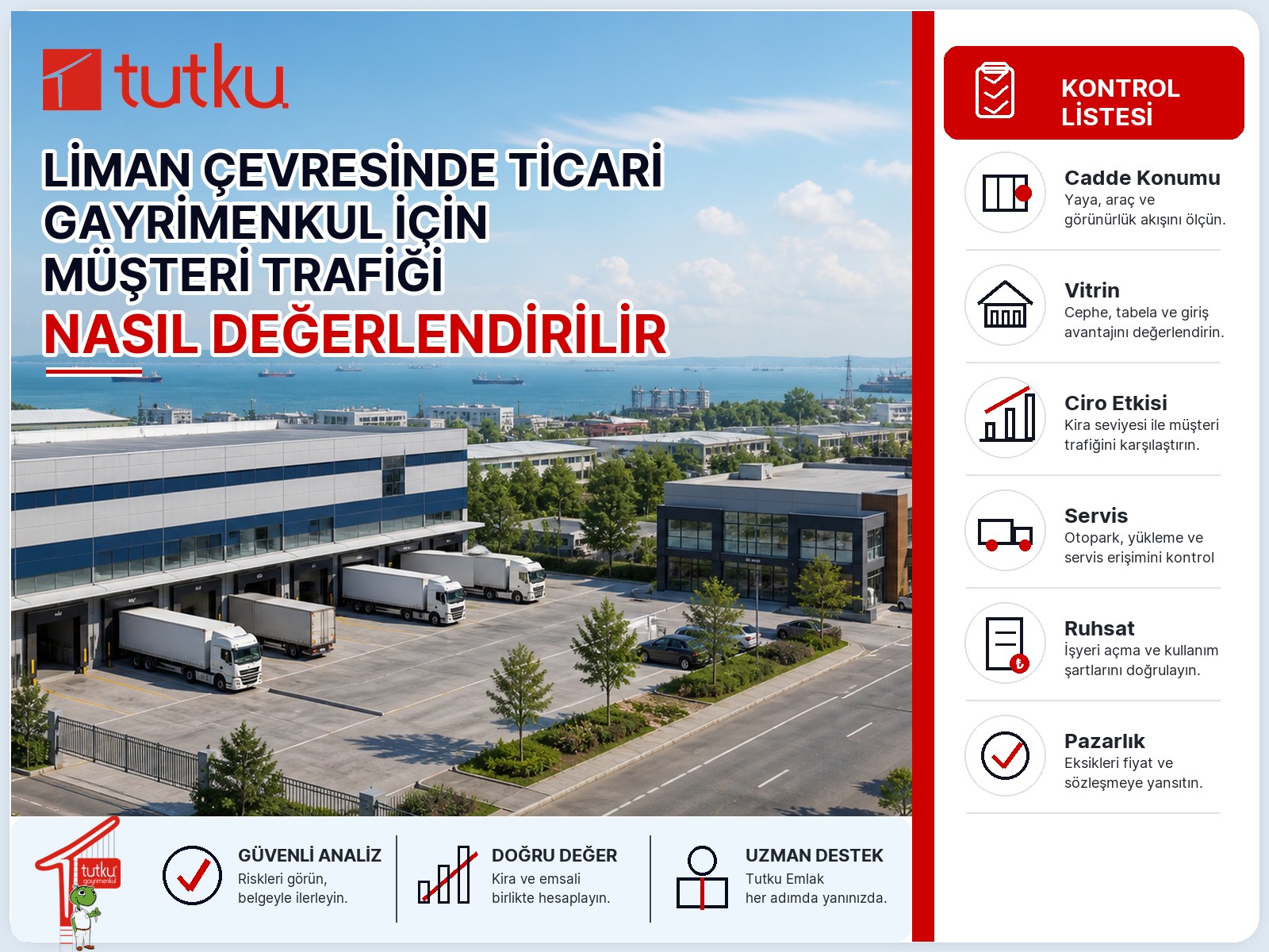 Liman çevresinde ticari gayrimenkul için müşteri trafiği nasıl değerlendirilir?
