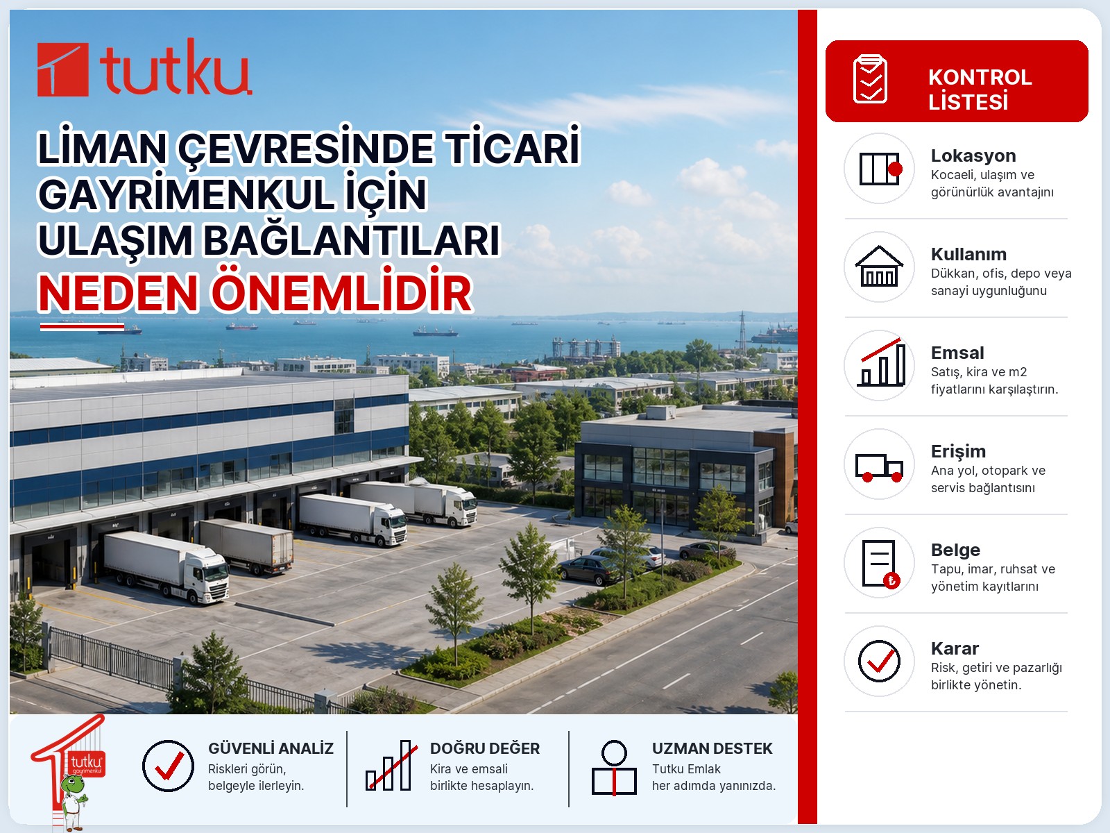 Liman çevresinde ticari gayrimenkul için ulaşım bağlantıları neden önemlidir?