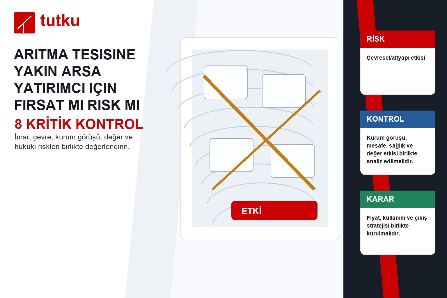 Arıtma tesisine yakın arsa yatırımcı için fırsat mı risk mi?