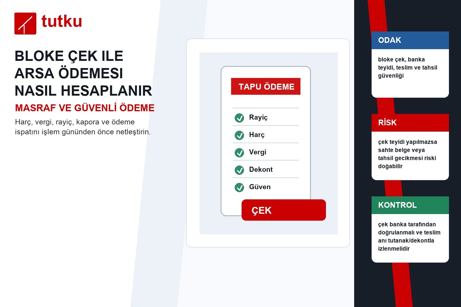 Bloke çek ile arsa ödemesi nasıl hesaplanır?