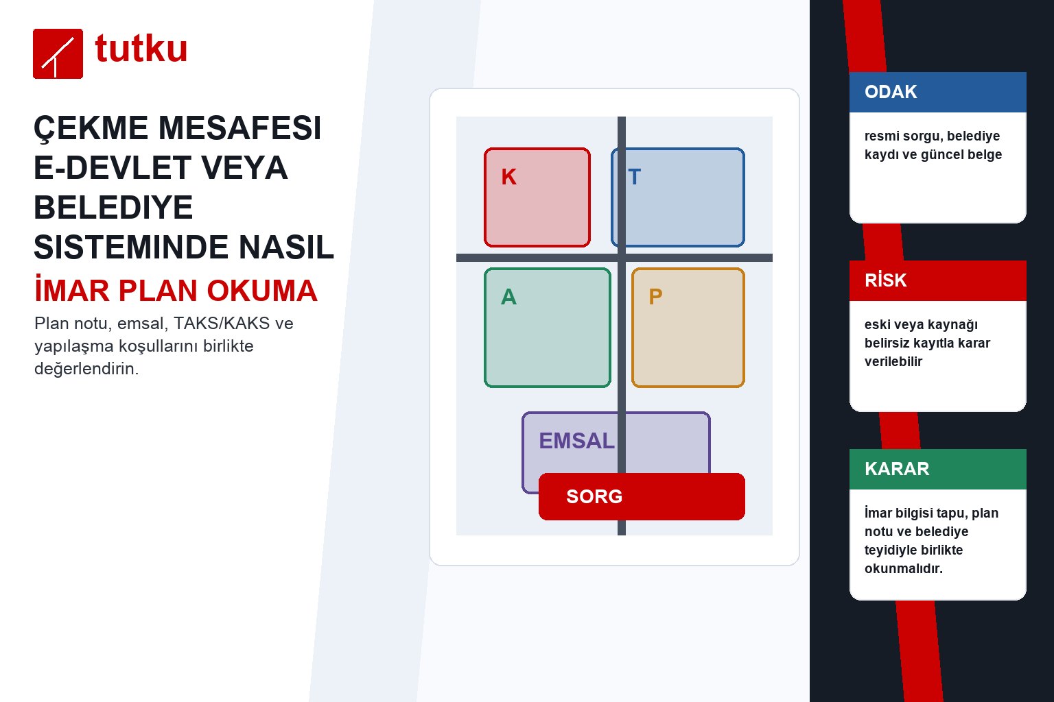 Çekme mesafesi e-devlet veya belediye sisteminde nasıl okunur?