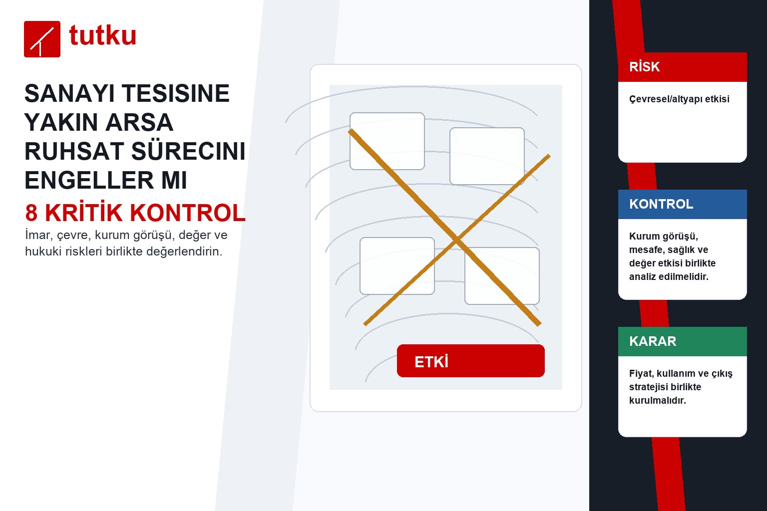 Sanayi tesisine yakın arsa ruhsat sürecini engeller mi?
