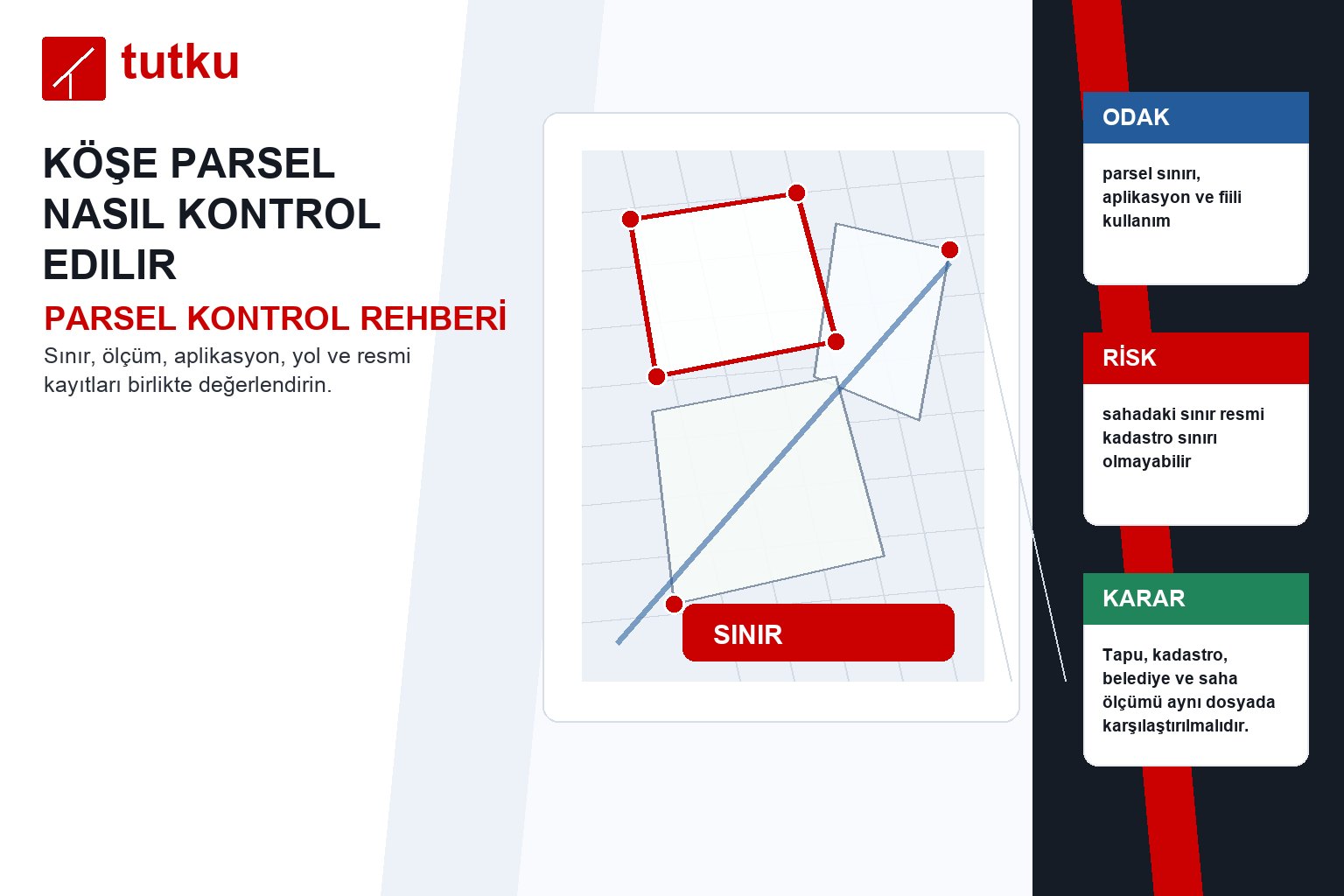Köşe parsel nasıl kontrol edilir?