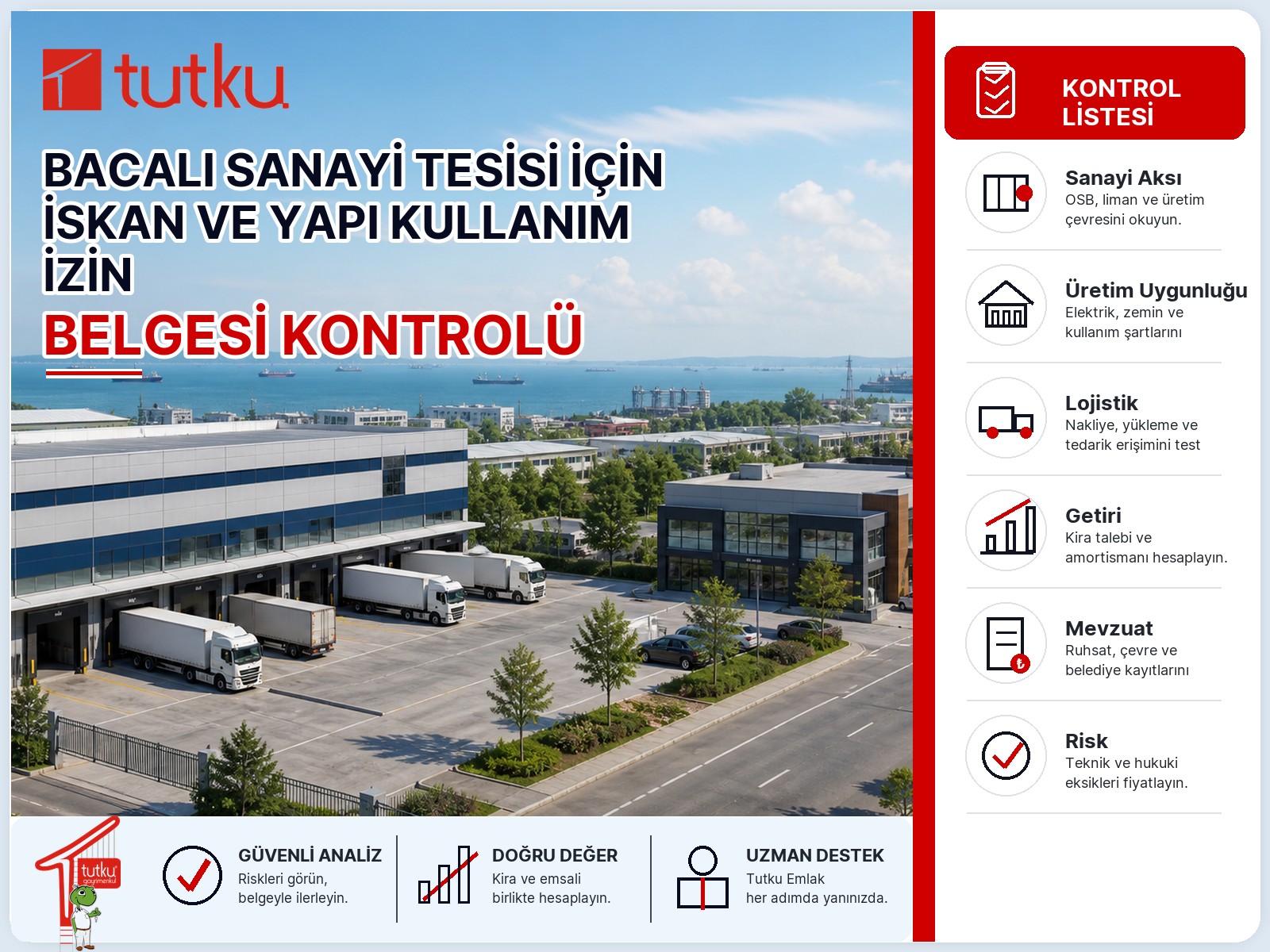 Bacalı sanayi tesisi için iskan ve yapı kullanım izin belgesi kontrolü