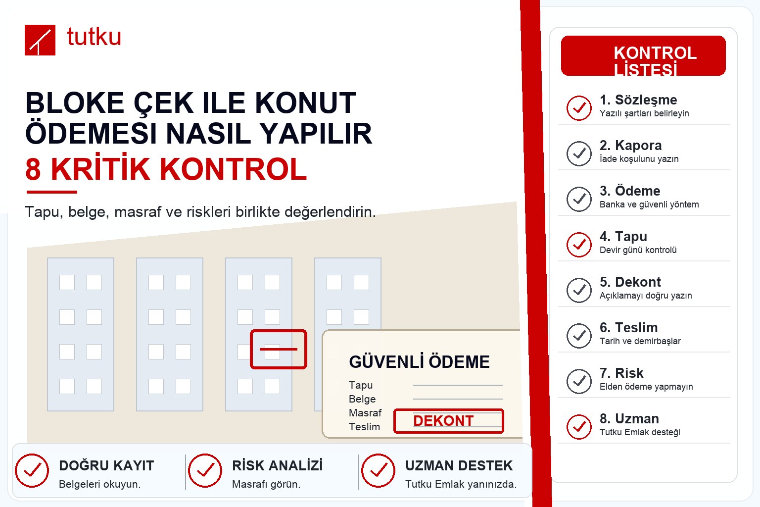 Bloke çek ile konut ödemesi nasıl yapılır?