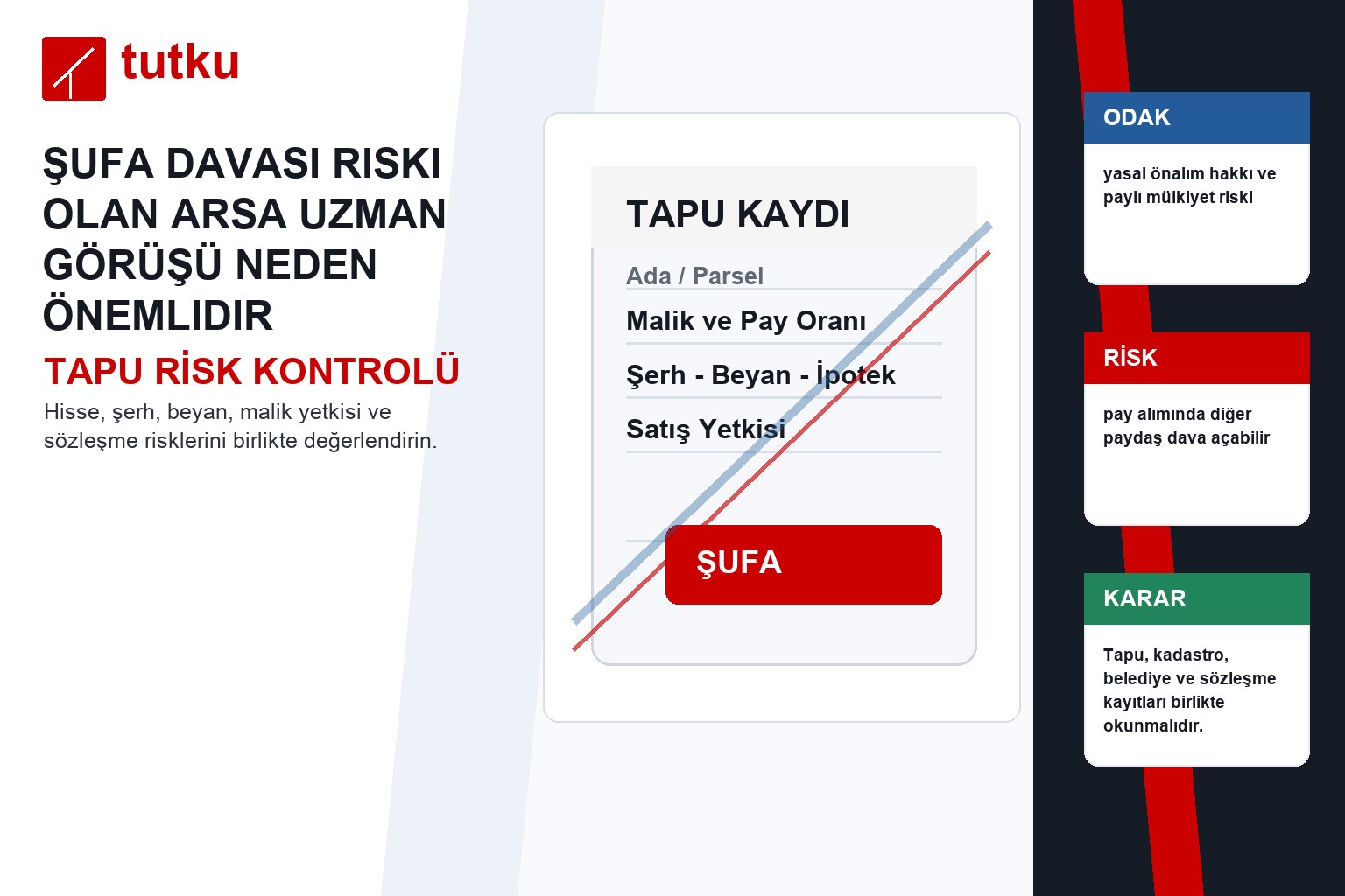 Şufa davası riski olan arsa uzman görüşü neden önemlidir?