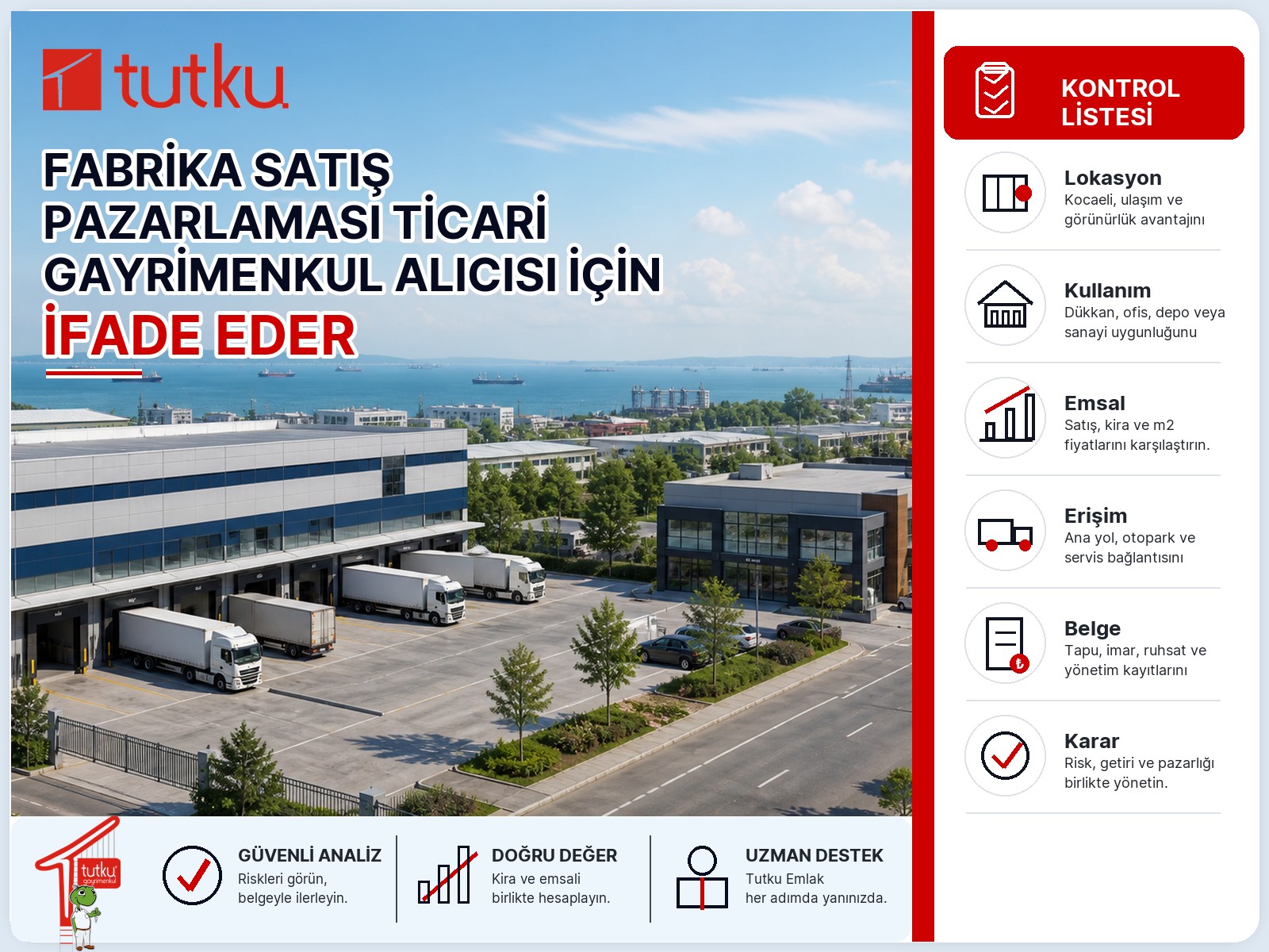 Fabrika satış pazarlaması ticari gayrimenkul alıcısı için ne ifade eder?