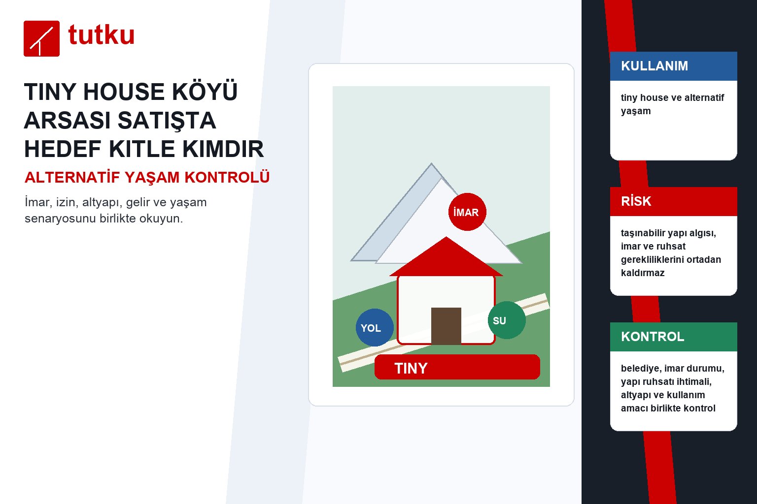 Tiny house köyü arsası satışta hedef kitle kimdir?