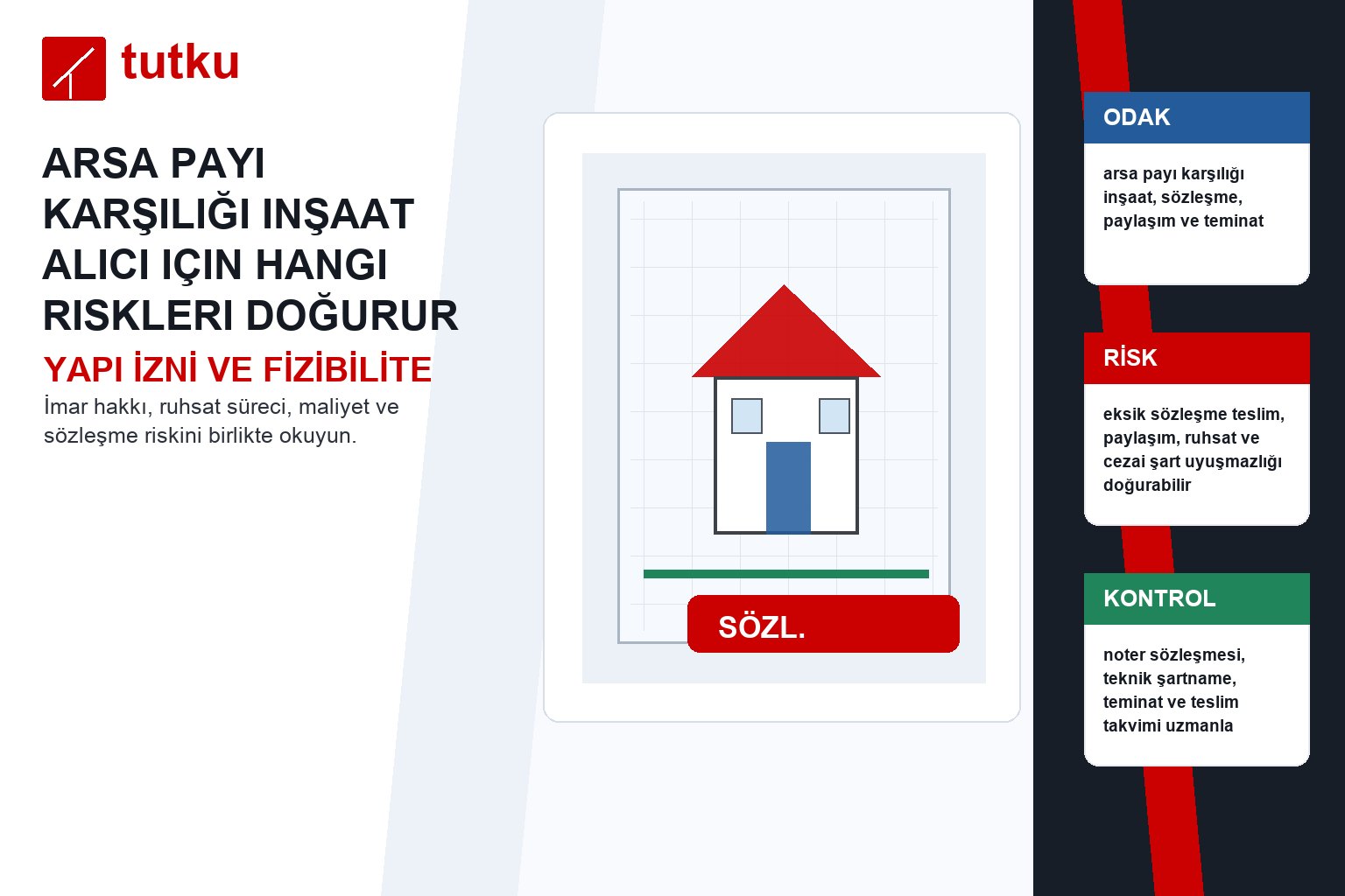 Arsa payı karşılığı inşaat alıcı için hangi riskleri doğurur?