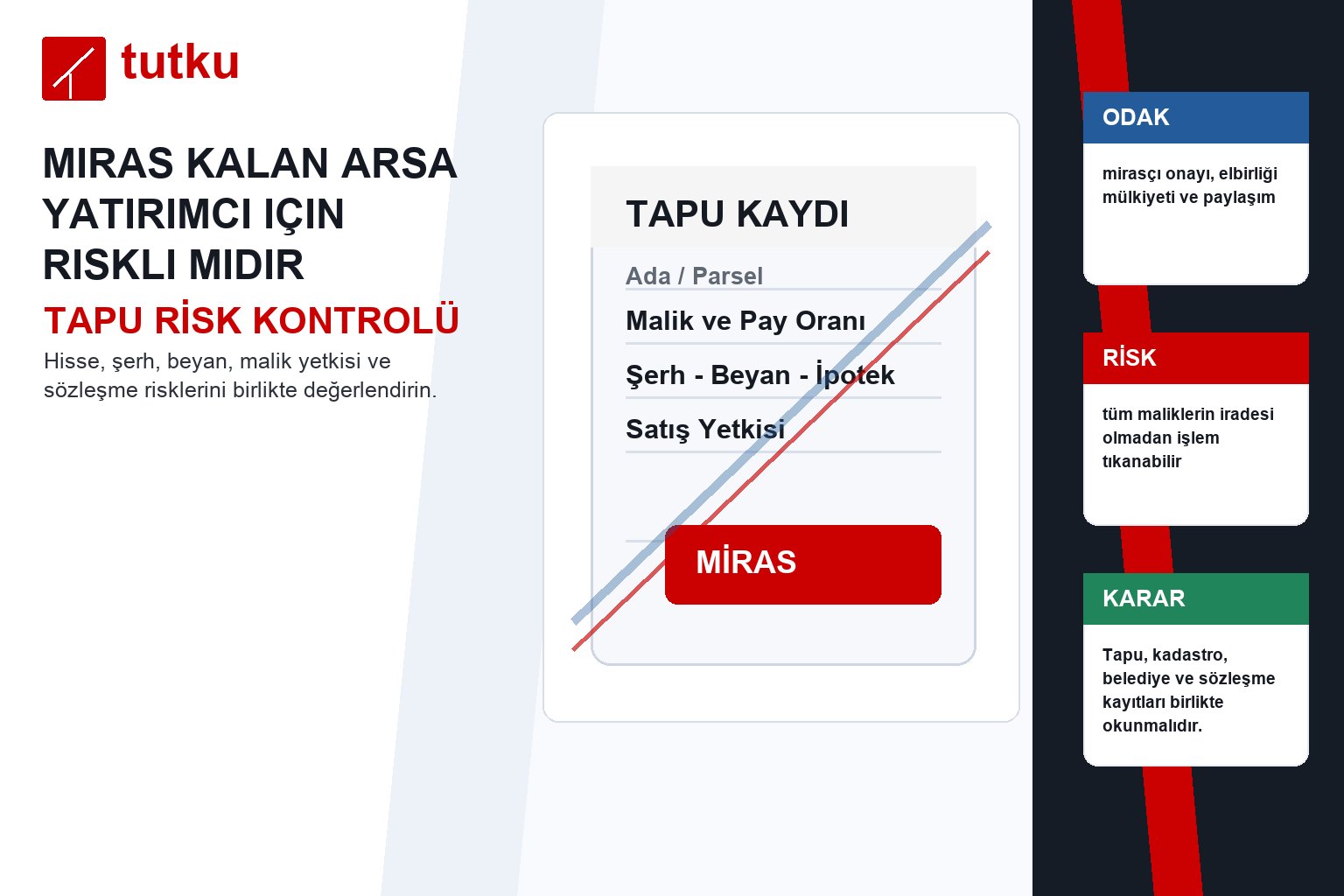 Miras kalan arsa yatırımcı için riskli midir?