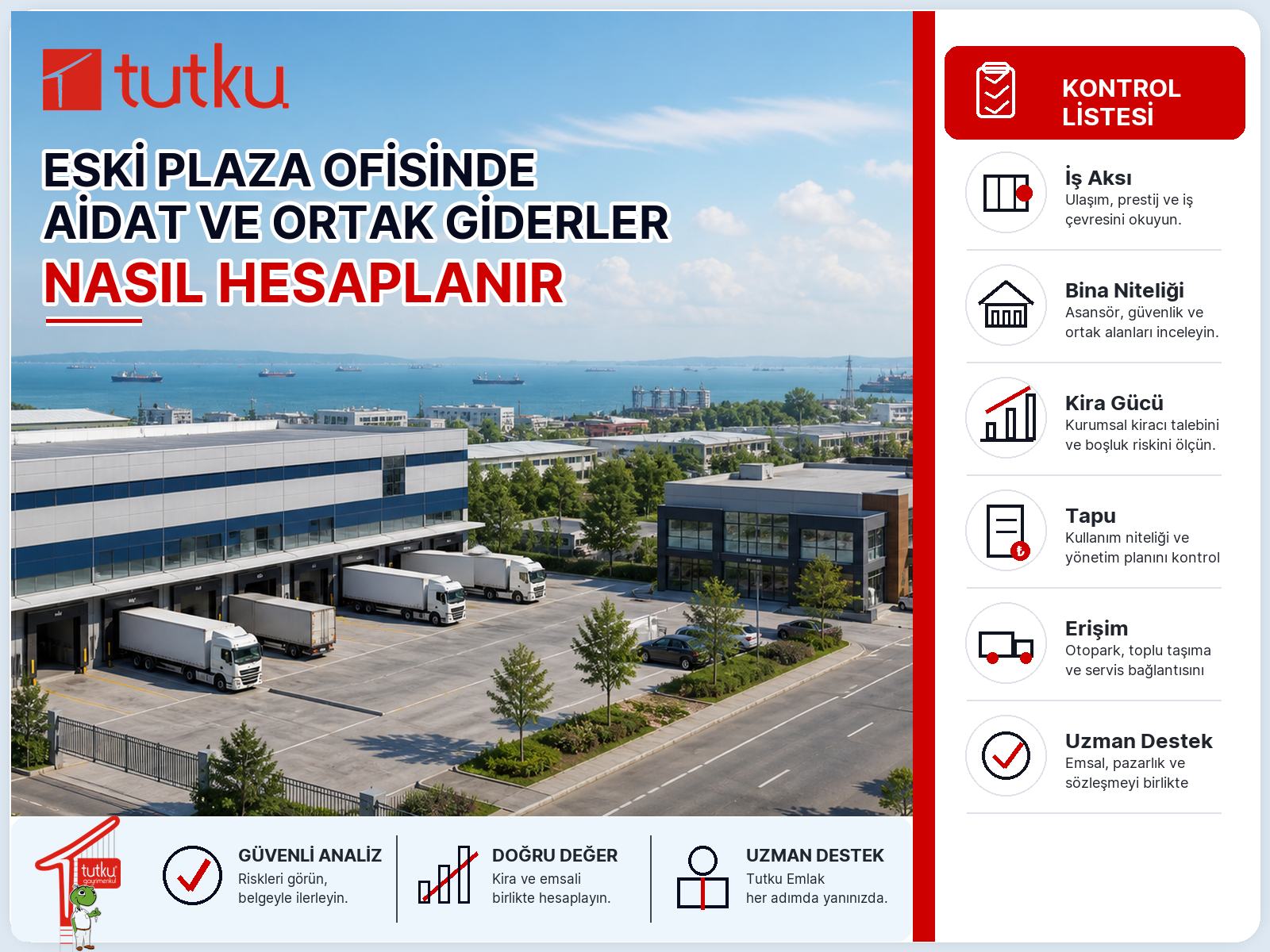 Eski plaza ofisinde aidat ve ortak giderler nasıl hesaplanır?