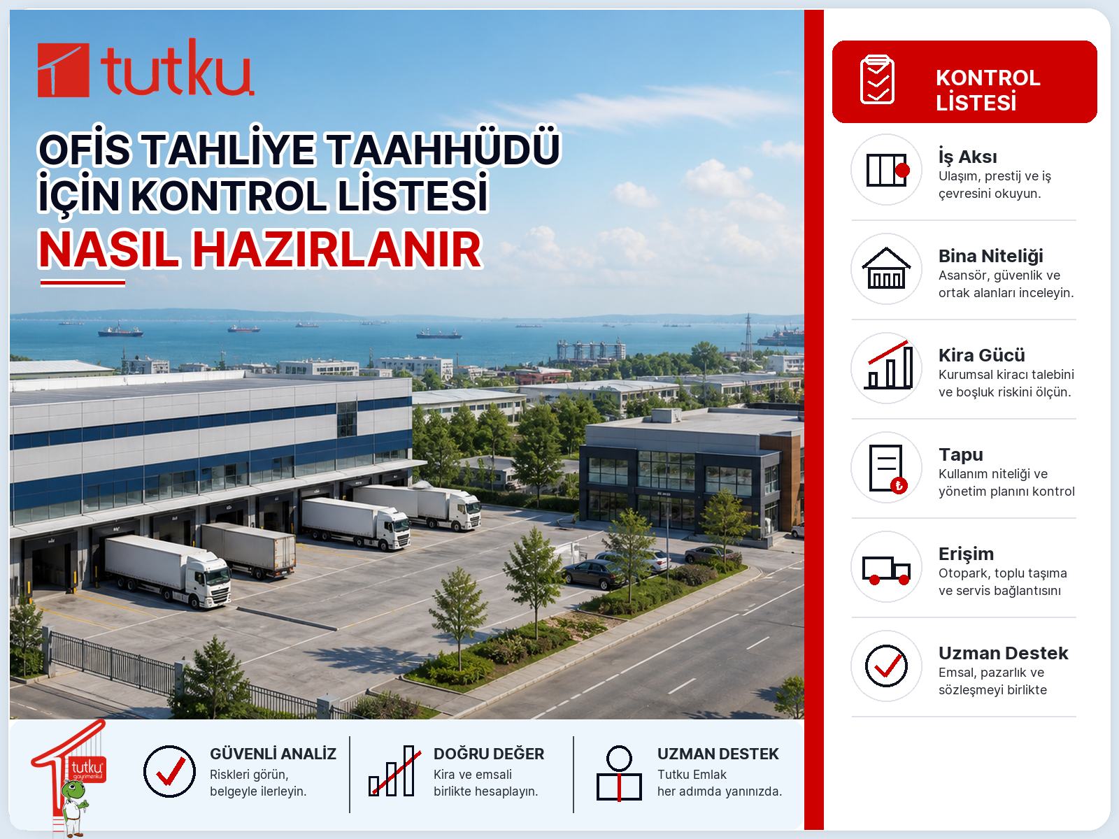 Ofis tahliye taahhüdü için kontrol listesi nasıl hazırlanır?