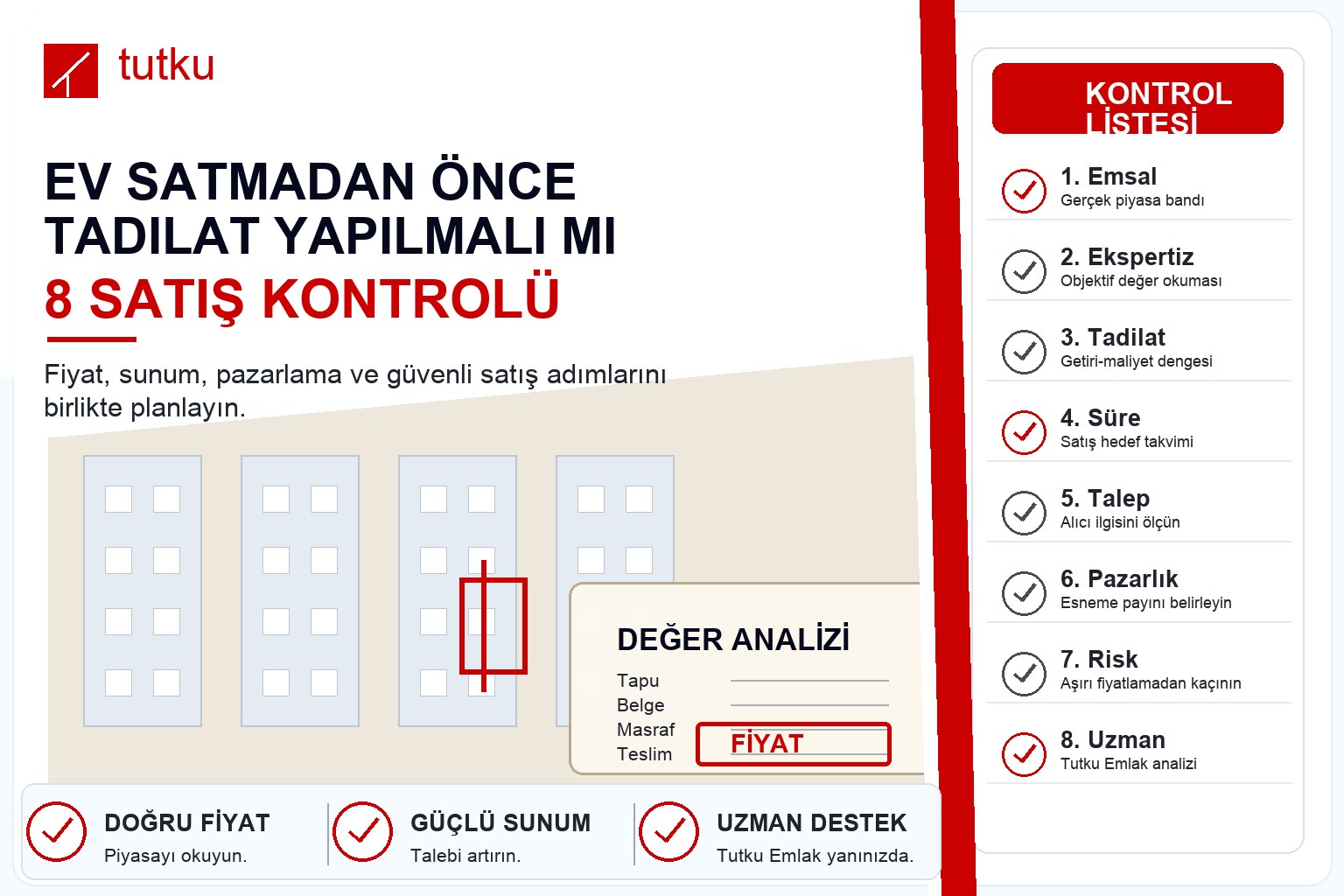Ev satmadan önce tadilat yapılmalı mı?
