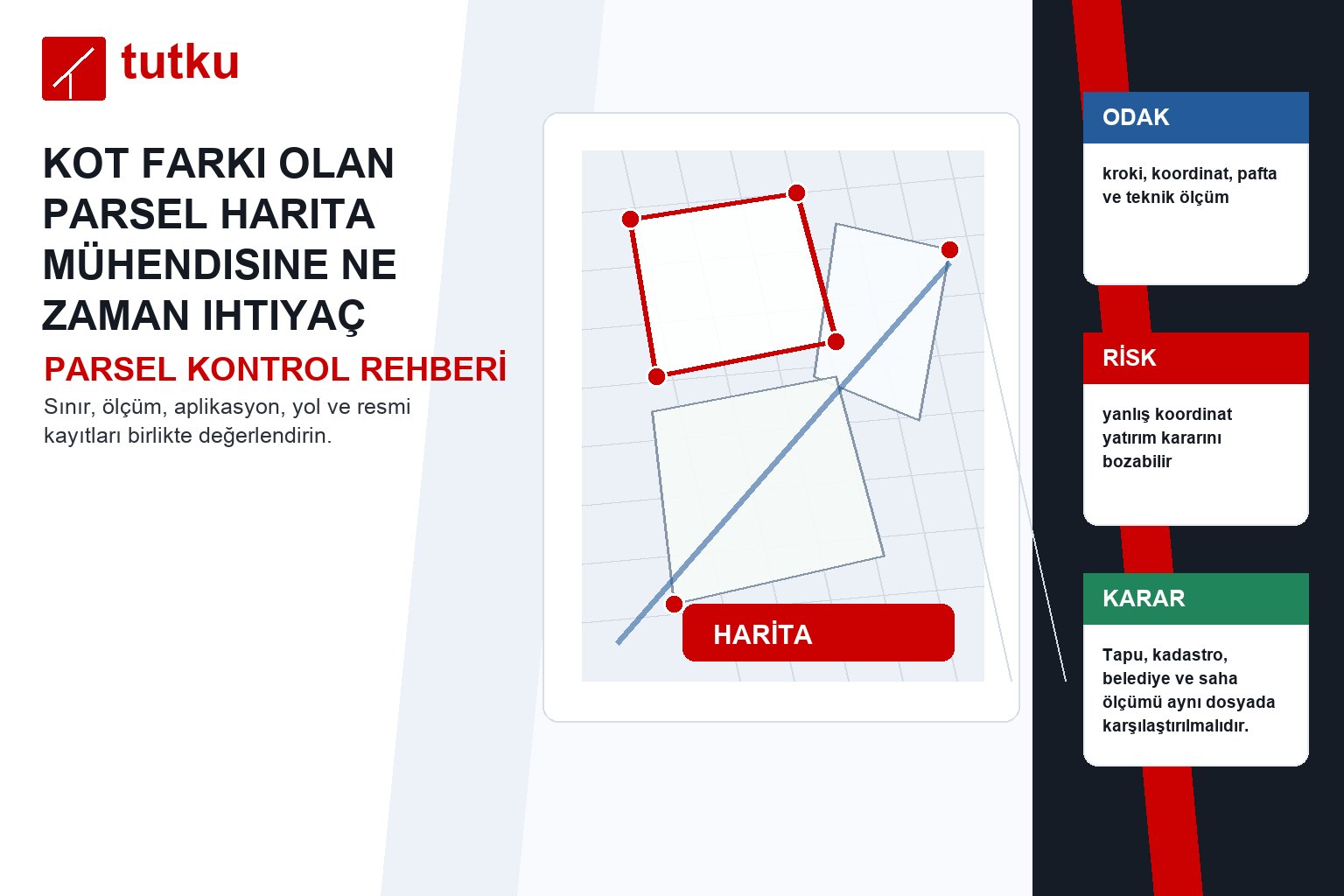 Kot farkı olan parsel harita mühendisine ne zaman ihtiyaç olur?