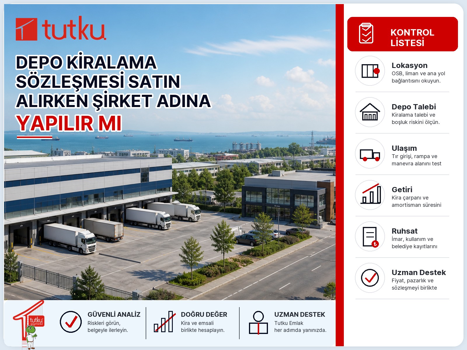 Depo kiralama sözleşmesi satın alırken şirket adına işlem yapılır mı?