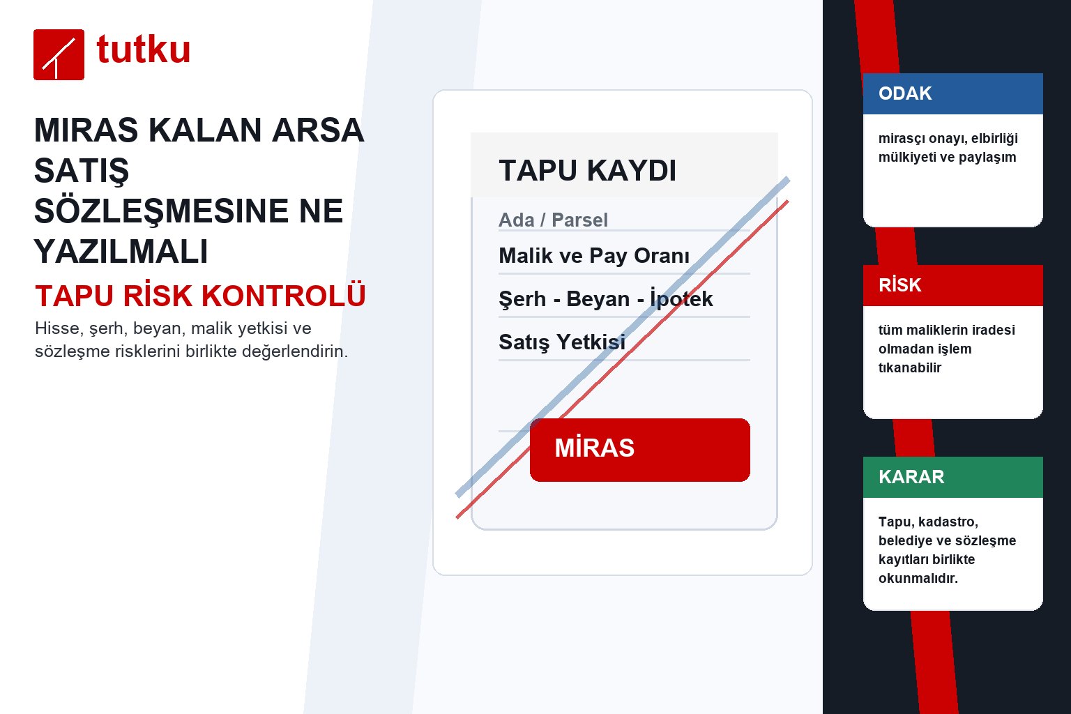 Miras kalan arsa satış sözleşmesine ne yazılmalı?