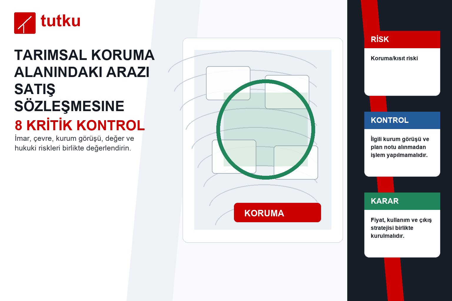 Tarımsal koruma alanındaki arazi satış sözleşmesine nasıl şart yazılmalı?