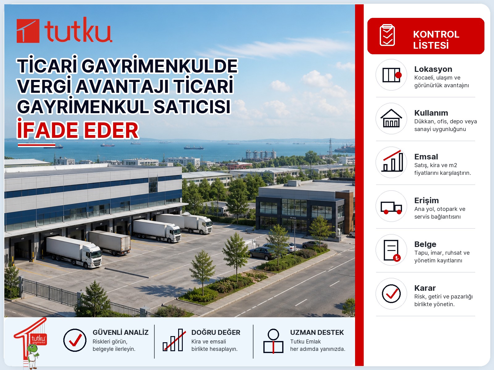 Ticari gayrimenkulde vergi avantajı ticari gayrimenkul satıcısı için ne ifade eder?