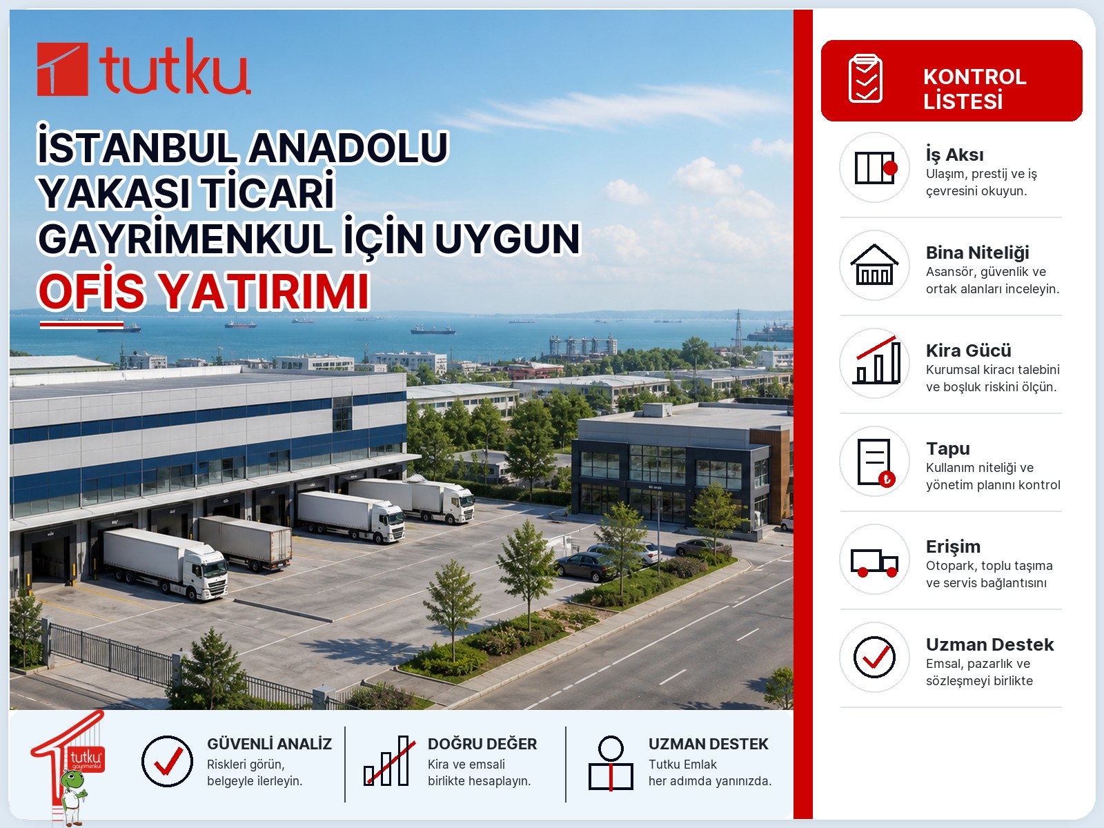 İstanbul Anadolu yakası ticari gayrimenkul ofis yatırımı için uygun mu?