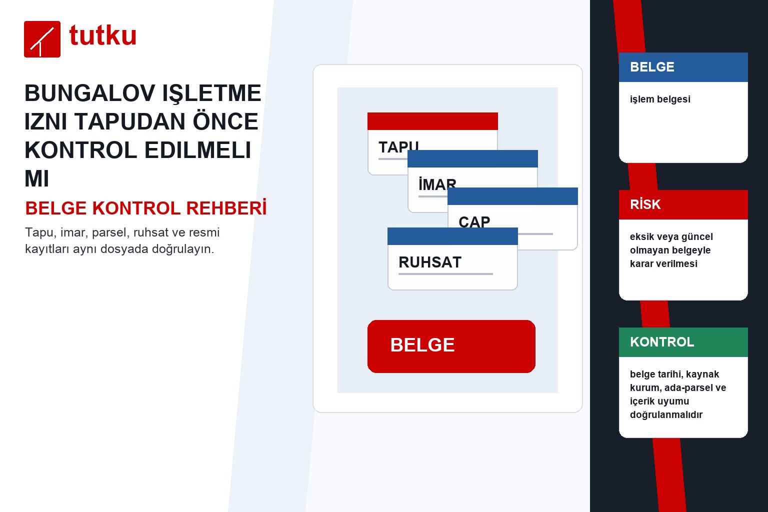 Bungalov işletme izni tapudan önce kontrol edilmeli mi?