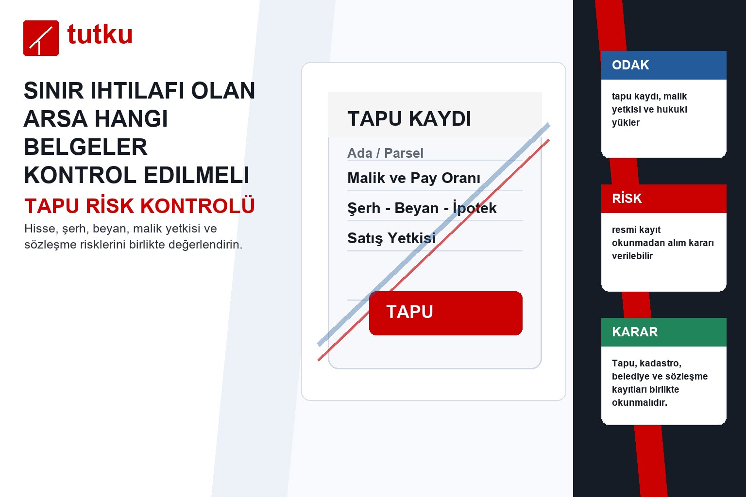 Sınır ihtilafı olan arsa hangi belgeler kontrol edilmeli?