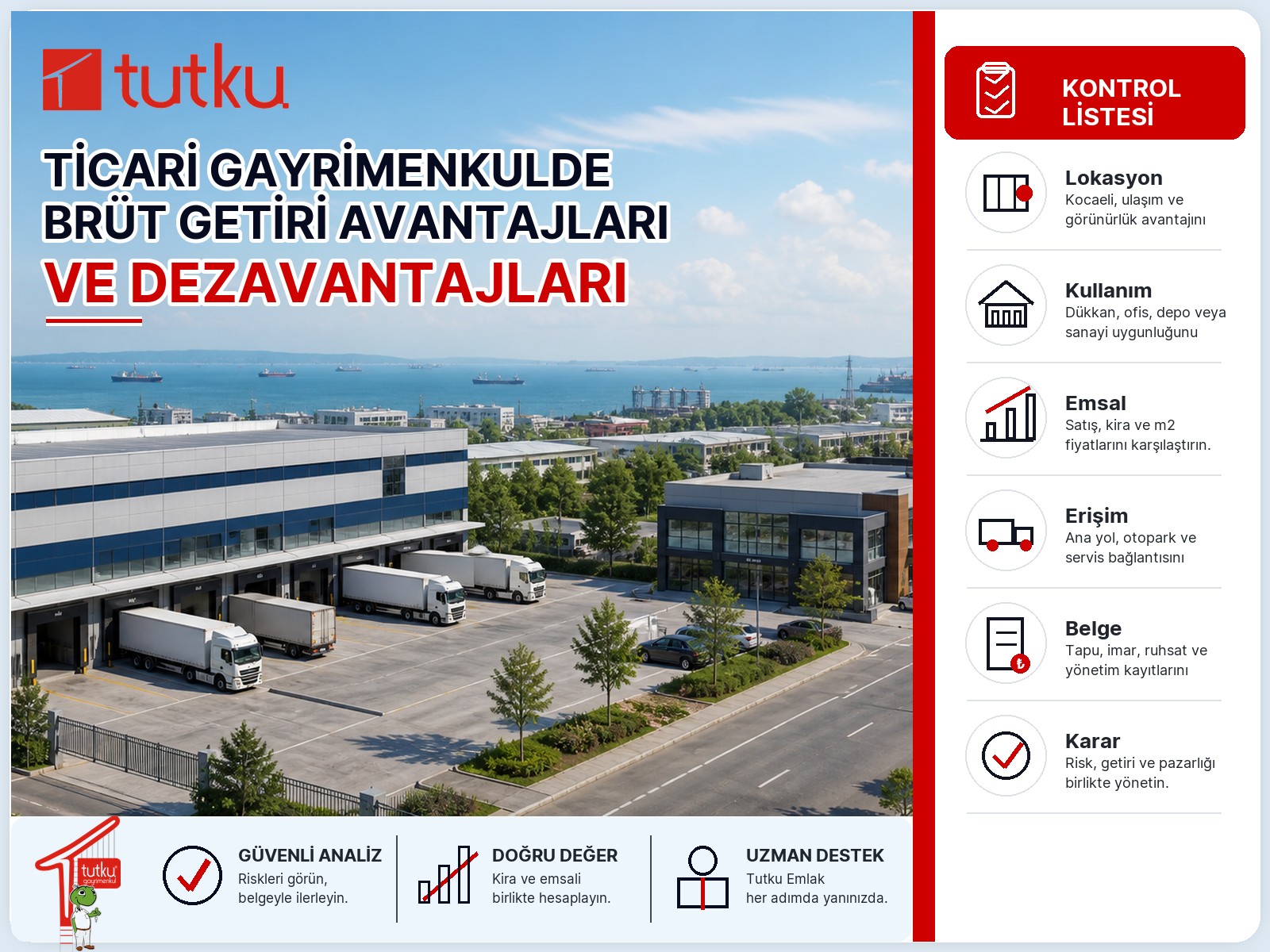 Ticari gayrimenkulde brüt getiri avantajları ve dezavantajları