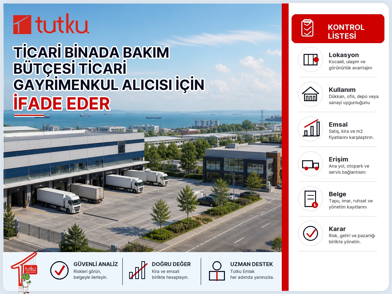 Ticari binada bakım bütçesi ticari gayrimenkul alıcısı için ne ifade eder?